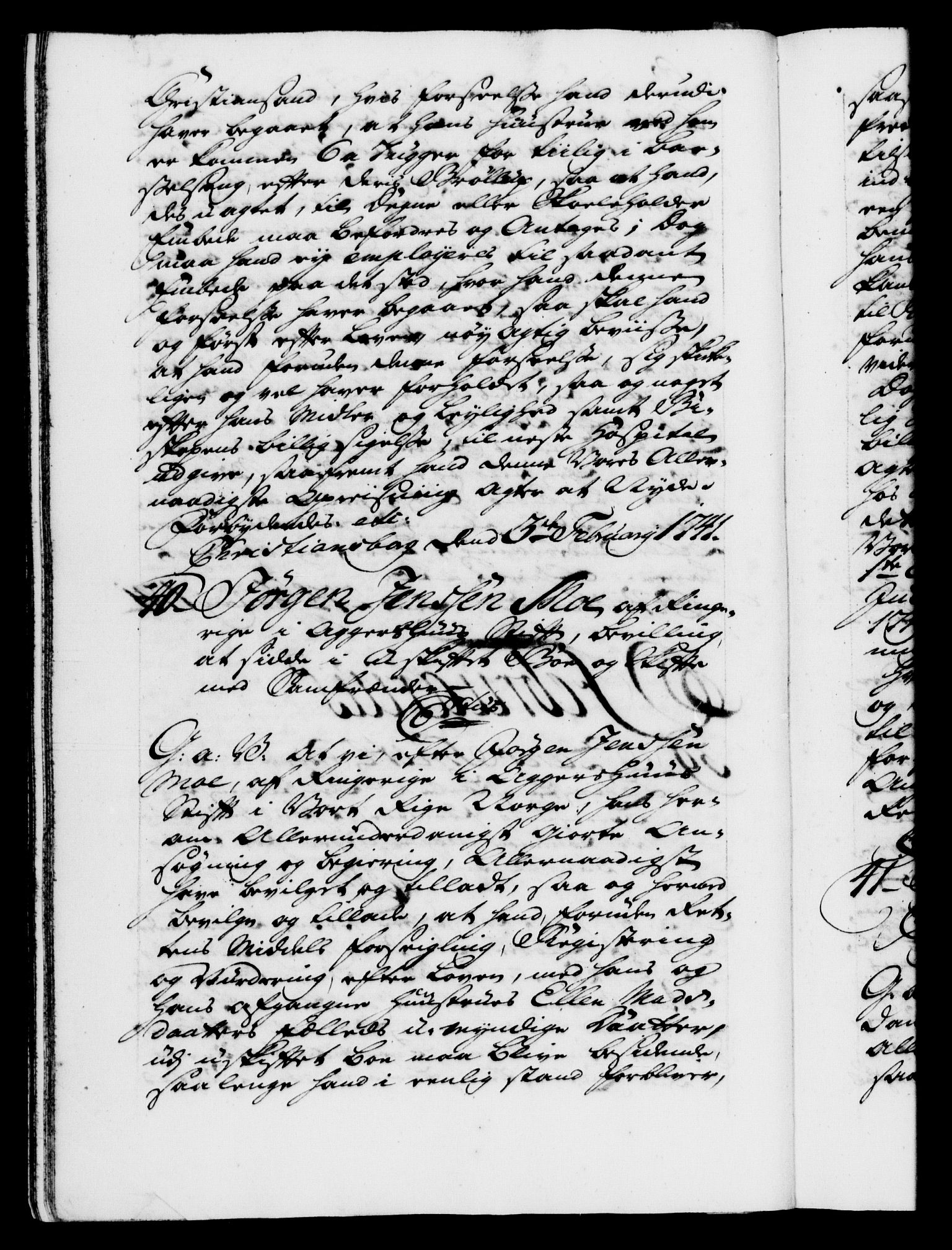 Danske Kanselli 1572-1799, AV/RA-EA-3023/F/Fc/Fca/Fcaa/L0032: Norske registre, 1741-1742, p. 20b