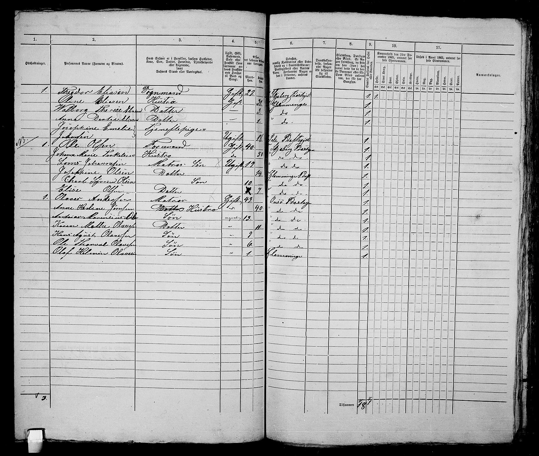 RA, 1865 census for Fredrikstad/Fredrikstad, 1865, p. 227