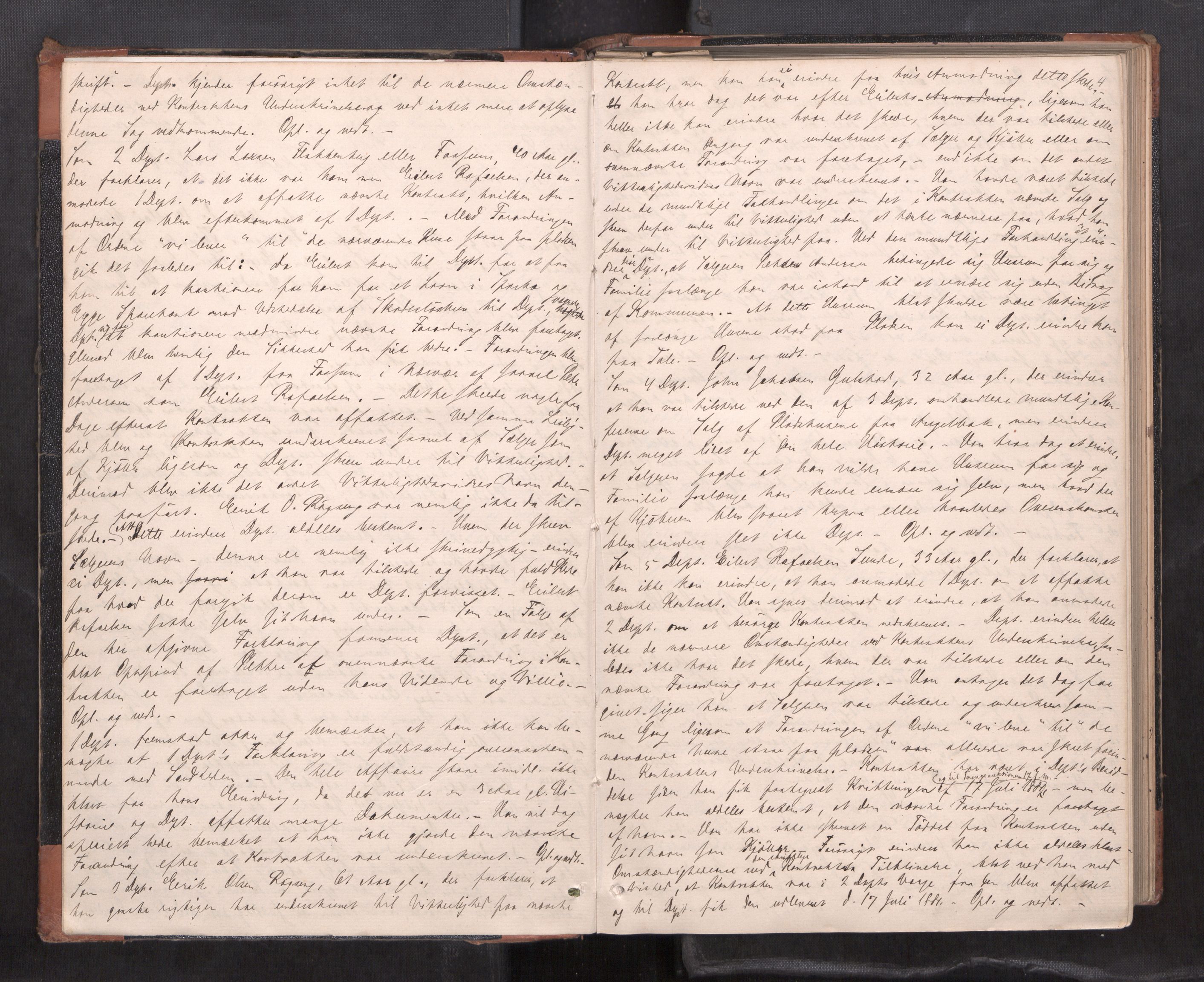 Inderøy sorenskriveri, AV/SAT-A-4147/1/1/1B/L0023: Ekstrarettsprotokoll C, 1884-1890, p. 3b-4a