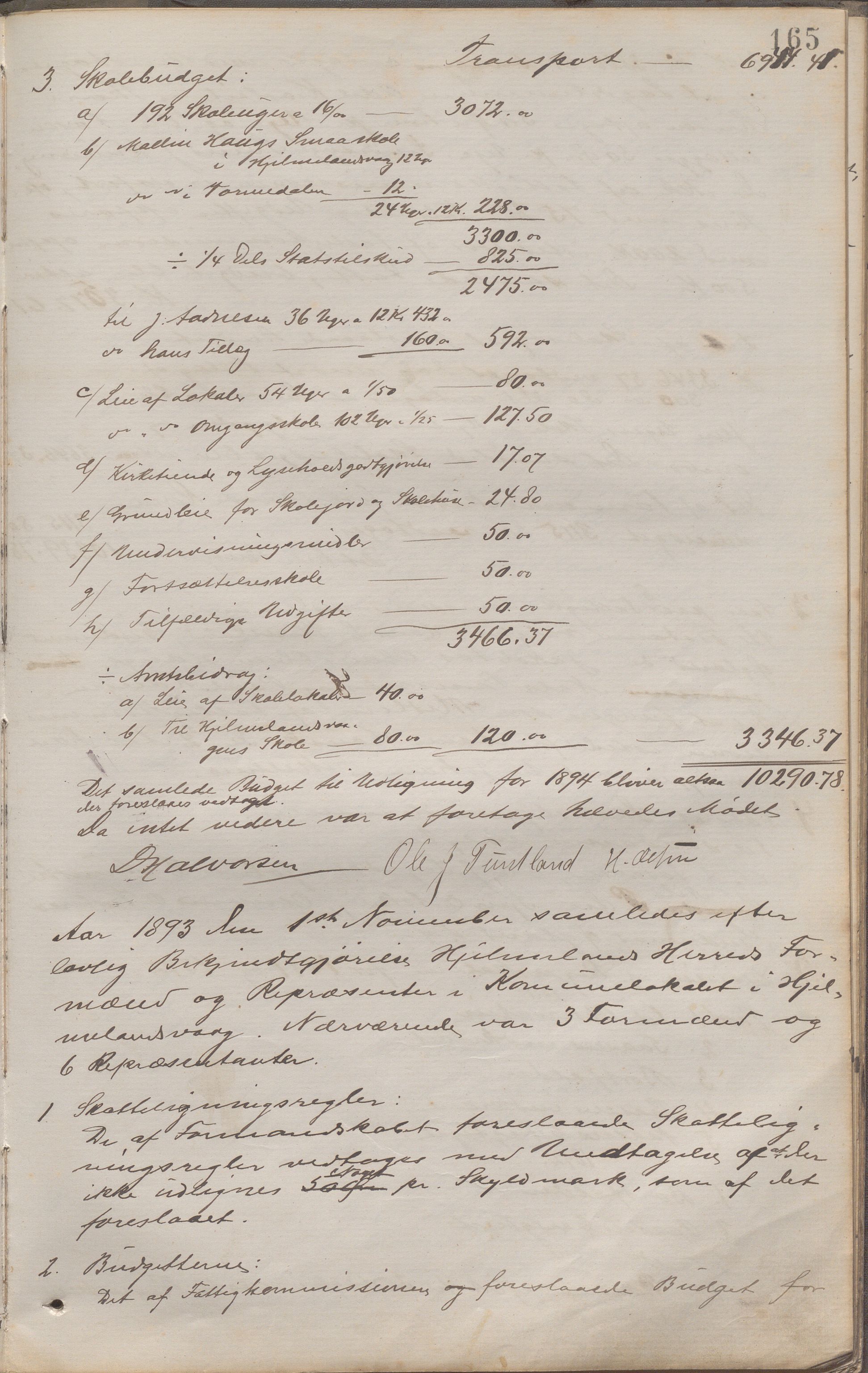 Hjelmeland kommune - Formannskapet, IKAR/K-102522/Aa/L0001: Møtebok, 1870-1895, p. 165a