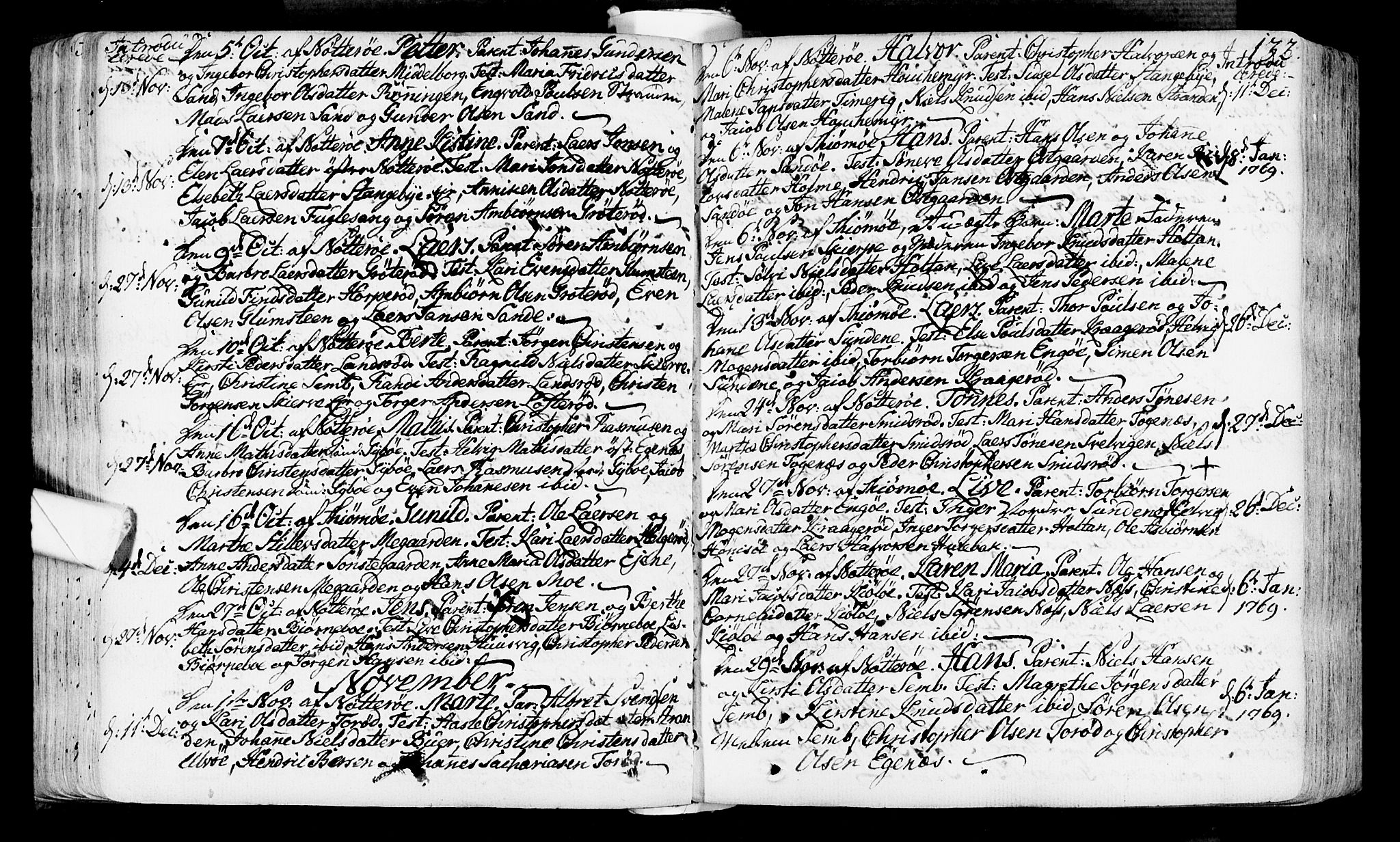 Nøtterøy kirkebøker, SAKO/A-354/F/Fa/L0002: Parish register (official) no. I 2, 1738-1790, p. 132