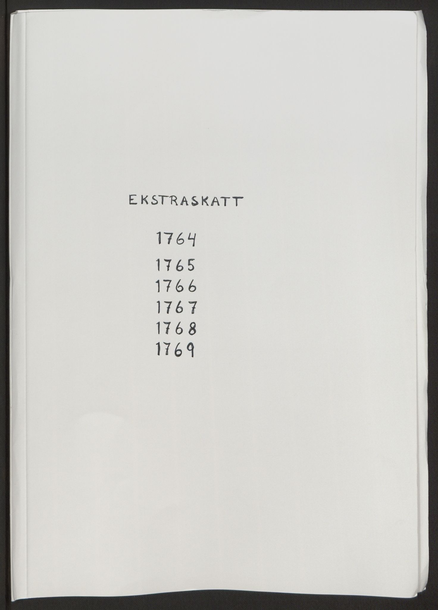 Rentekammeret inntil 1814, Reviderte regnskaper, Byregnskaper, RA/EA-4066/R/Ra/L0006/0001: [A4] Kontribusjonsregnskap / Ekstraskatt, 1762-1772, p. 109