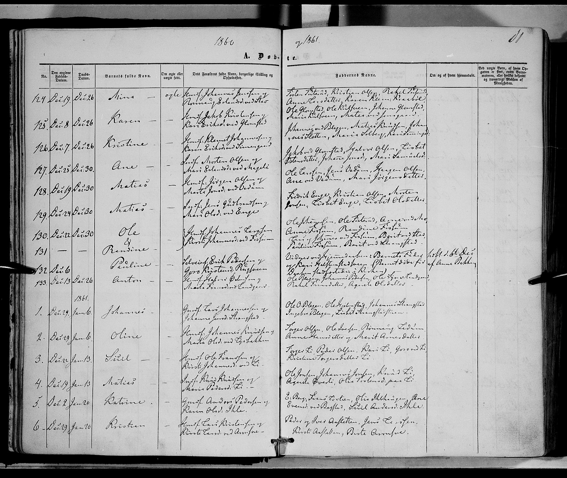 Øyer prestekontor, AV/SAH-PREST-084/H/Ha/Haa/L0006: Parish register (official) no. 6, 1858-1874, p. 31