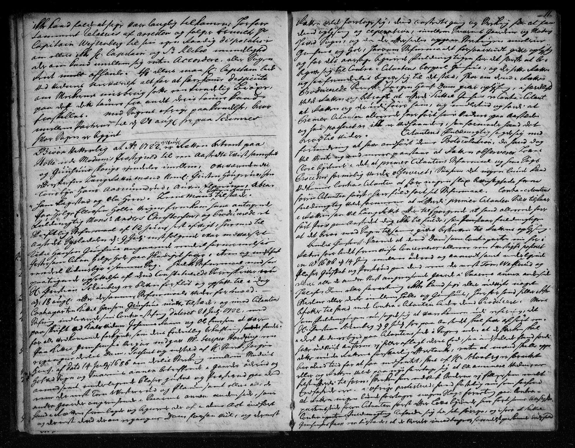 Eiker, Modum og Sigdal sorenskriveri, AV/SAKO-A-123/F/Fa/Faa/L0064: Tingbok, 1722-1724, p. 11