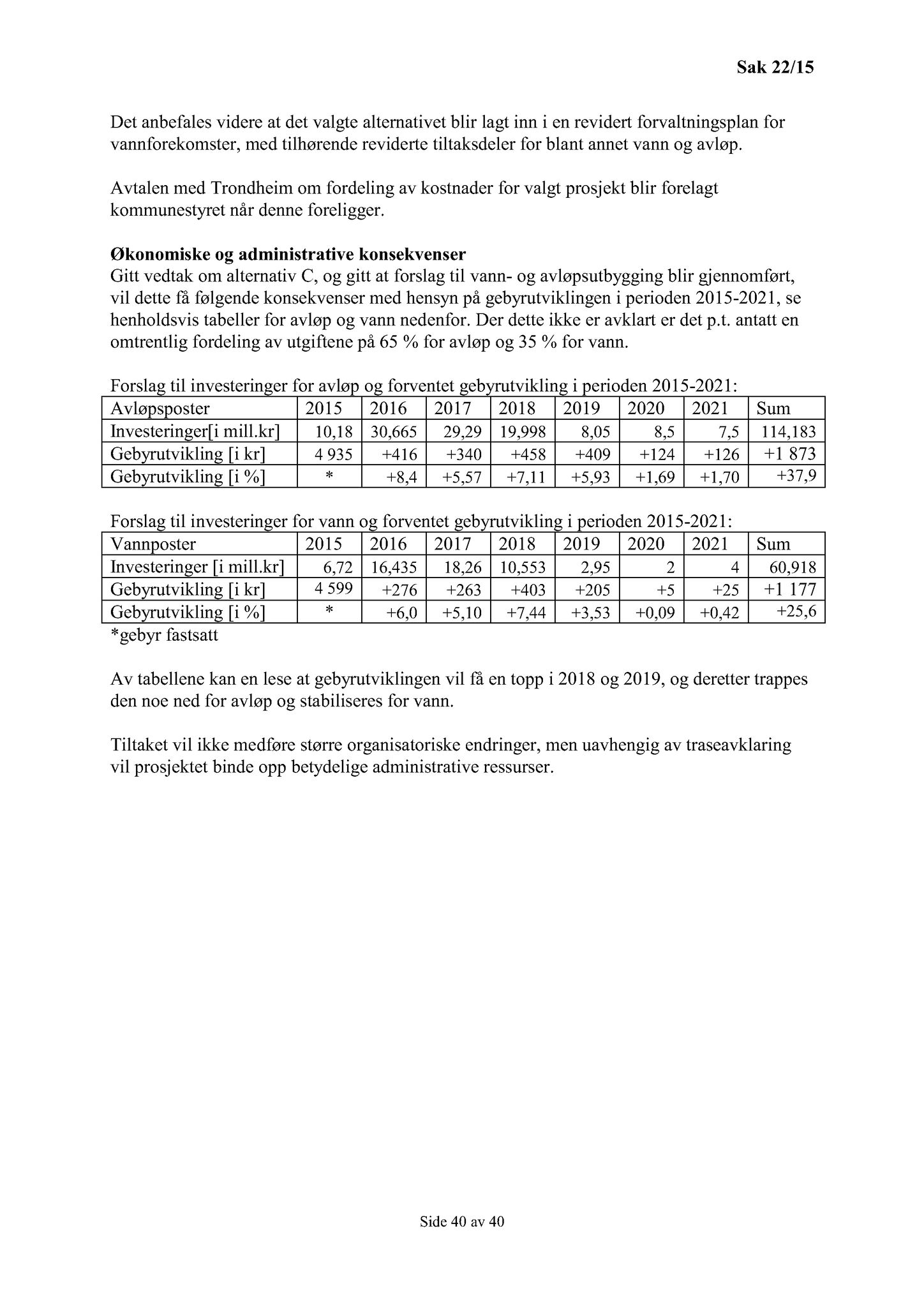 Klæbu Kommune, TRKO/KK/01-KS/L008: Kommunestyret - Møtedokumenter, 2015, p. 258