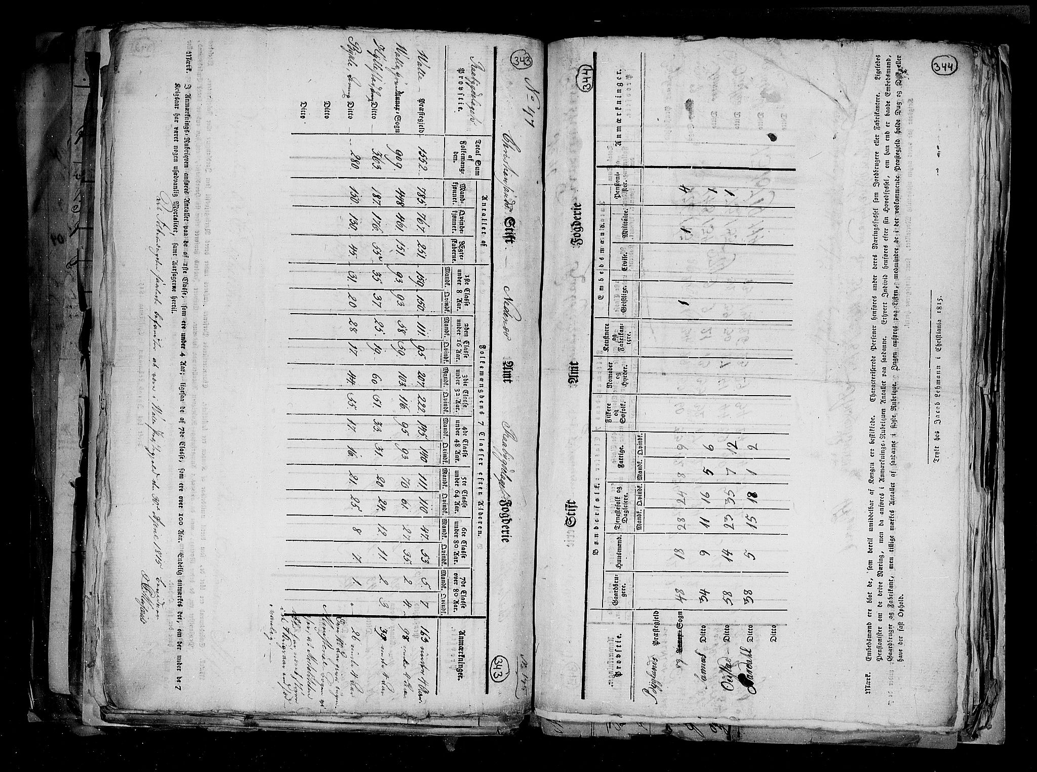 RA, Census 1815, vol. 1: Akershus stift and Kristiansand stift, 1815, p. 243