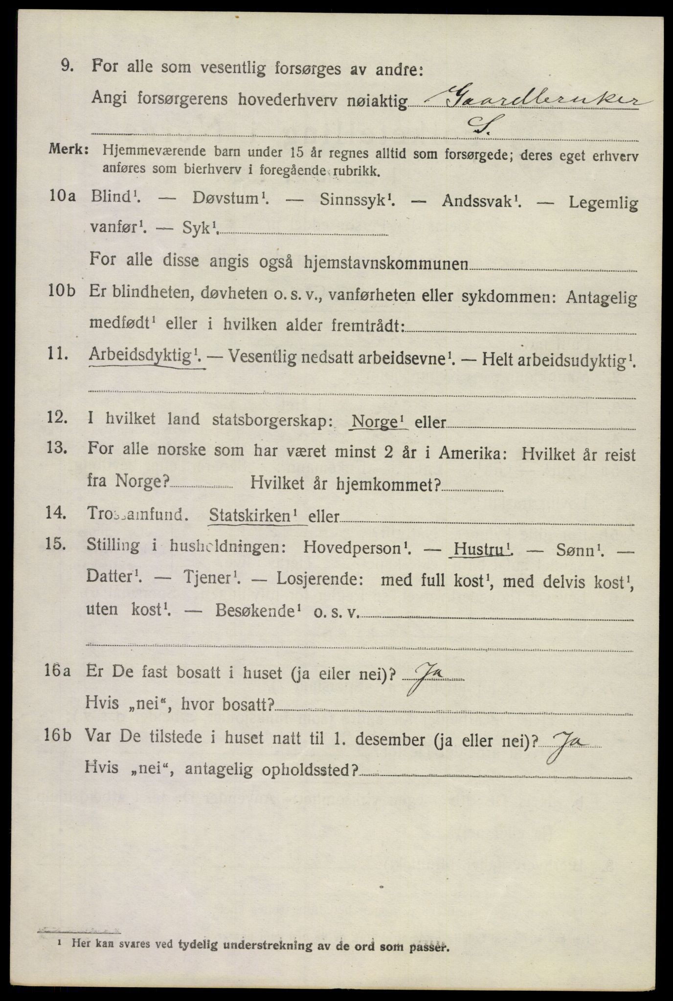 SAKO, 1920 census for Stokke, 1920, p. 10489