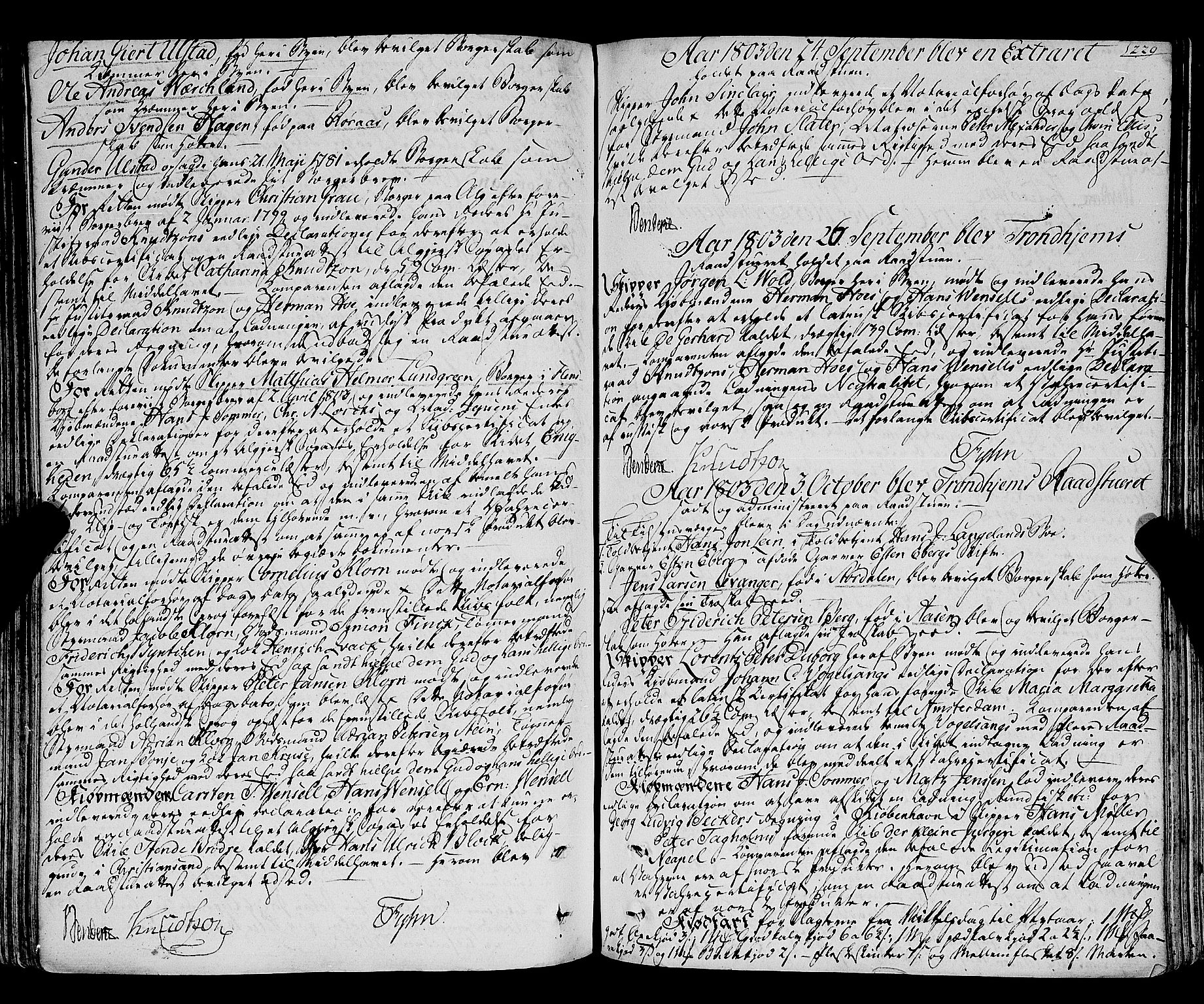 Trondheim magistrat, SAT/A-4372/A/Aa/L0018: Rådstueprotokoller, 1793-1826, p. 229