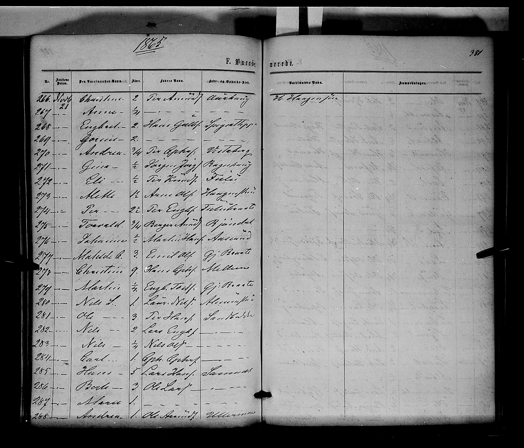 Sør-Odal prestekontor, AV/SAH-PREST-030/H/Ha/Haa/L0003: Parish register (official) no. 3, 1864-1870, p. 380