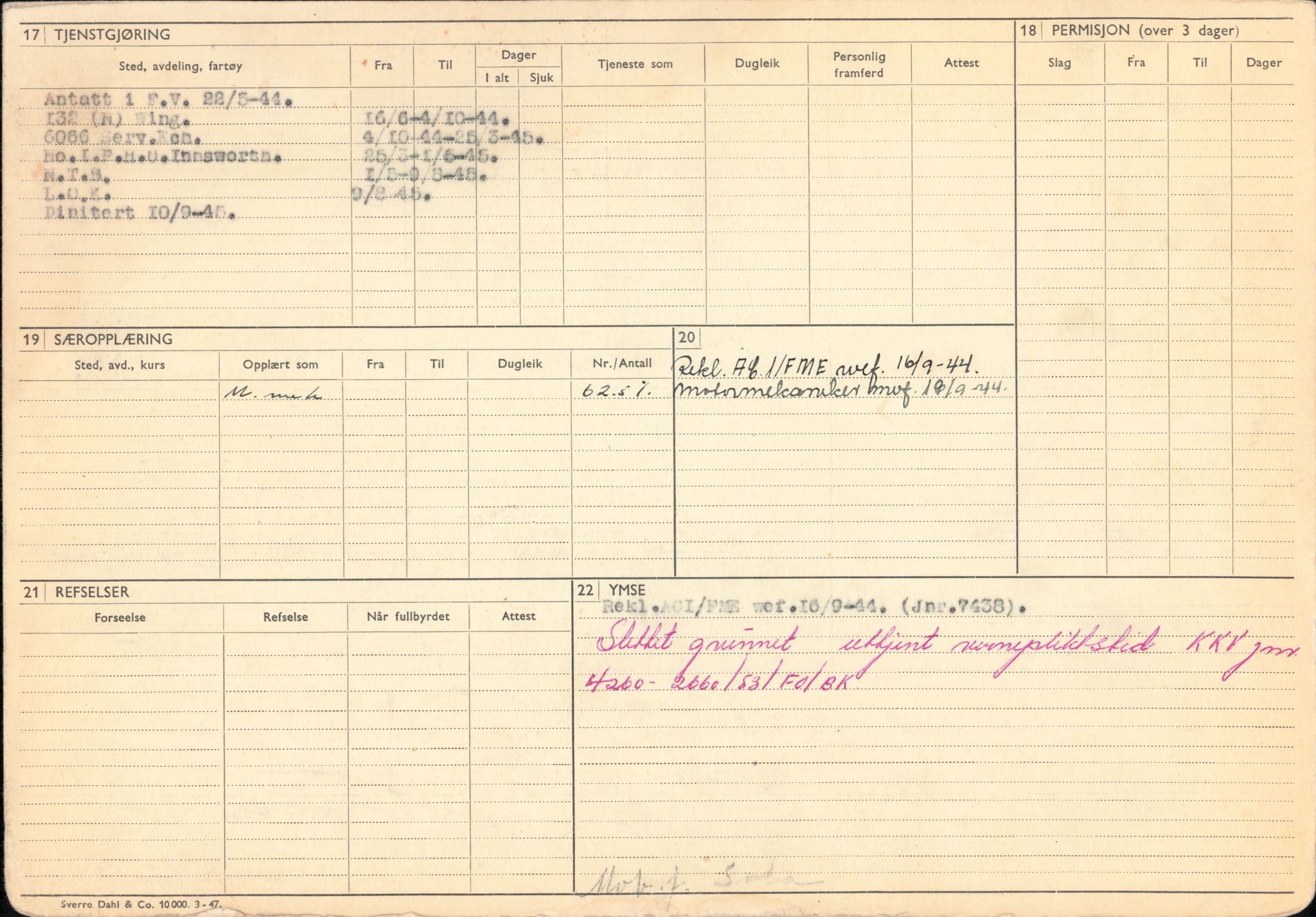 Forsvaret, Forsvarets overkommando/Luftforsvarsstaben, AV/RA-RAFA-4079/P/Pa/L0011: Personellpapirer, 1904, p. 34
