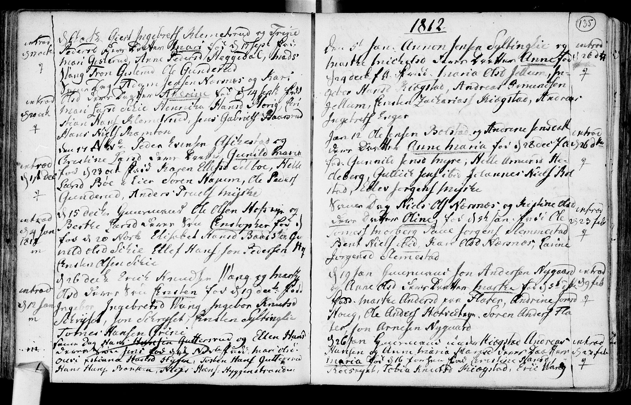 Røyken kirkebøker, SAKO/A-241/F/Fa/L0003: Parish register (official) no. 3, 1782-1813, p. 135
