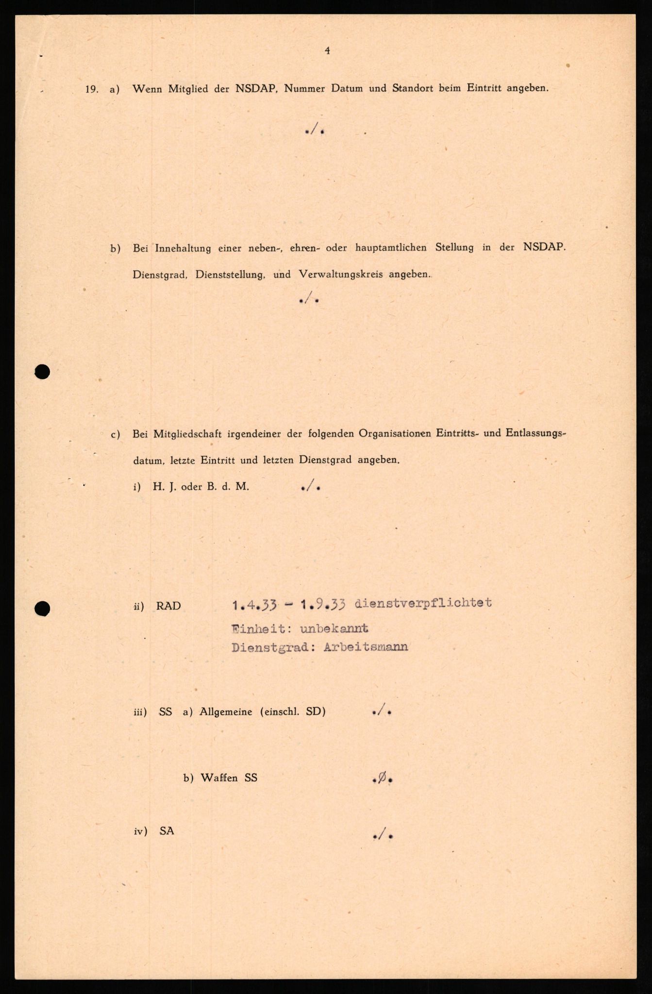 Forsvaret, Forsvarets overkommando II, AV/RA-RAFA-3915/D/Db/L0030: CI Questionaires. Tyske okkupasjonsstyrker i Norge. Tyskere., 1945-1946, p. 210