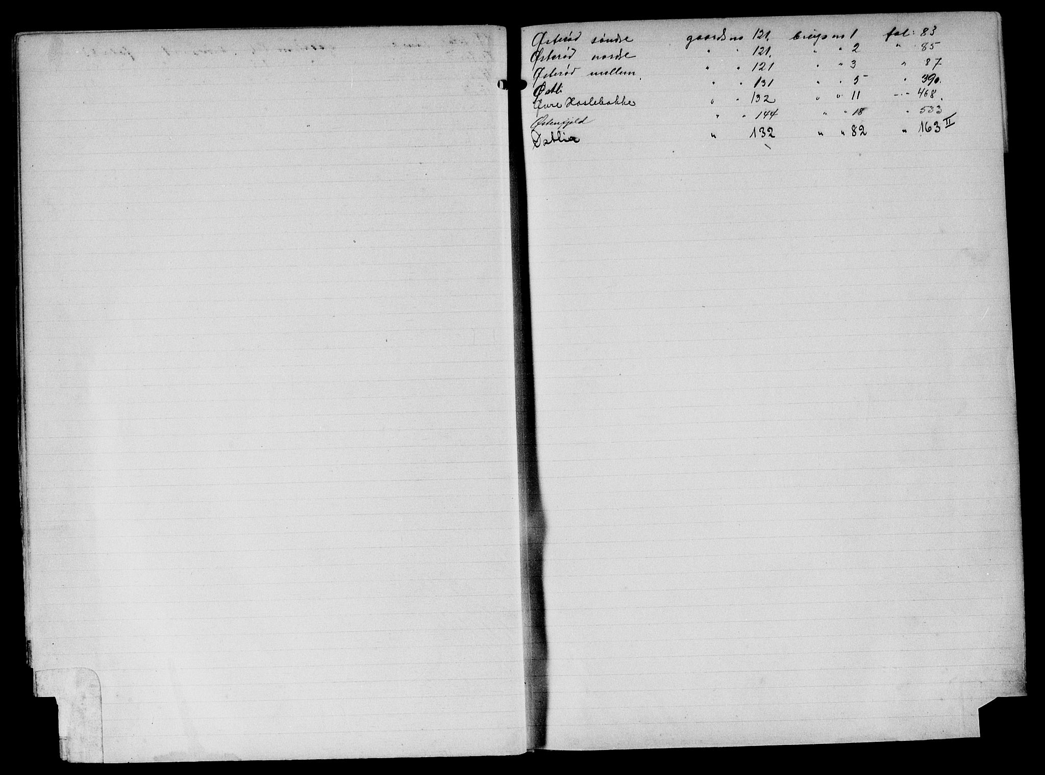 Follo sorenskriveri, SAO/A-10274/G/Gb/Gbi/L0001a: Mortgage register no. IX 1a, 1897-1938