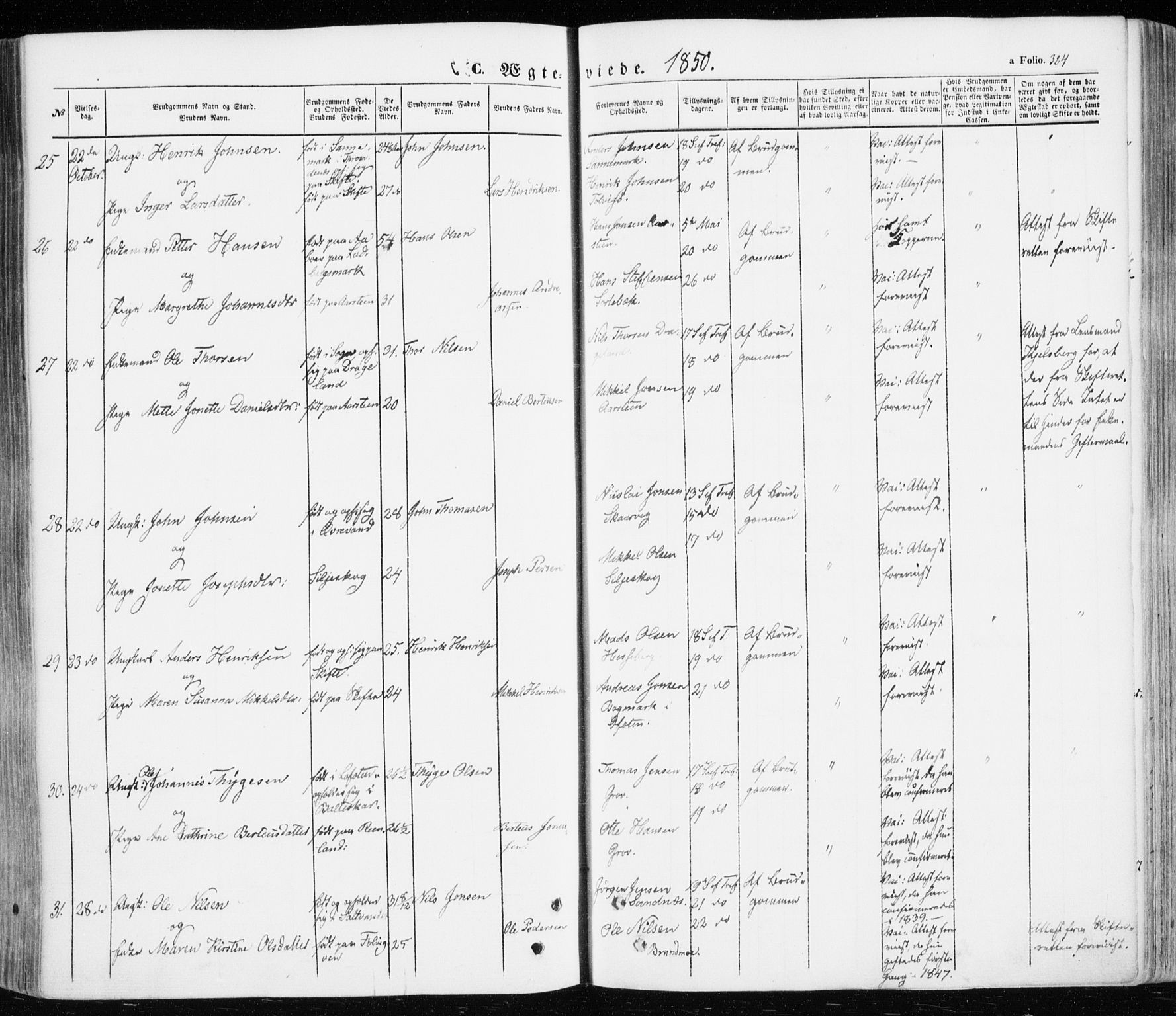 Ibestad sokneprestembete, SATØ/S-0077/H/Ha/Haa/L0008kirke: Parish register (official) no. 8, 1850-1859, p. 324
