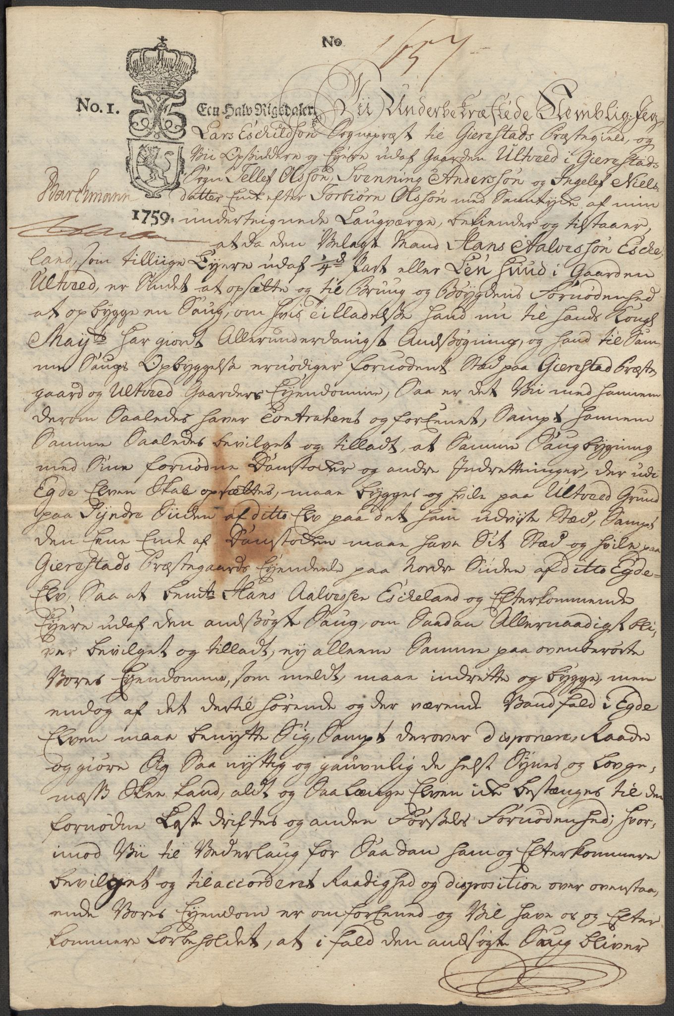 Riksarkivets diplomsamling, AV/RA-EA-5965/F15/L0030: Prestearkiv - Aust-Agder, 1641-1812, p. 84