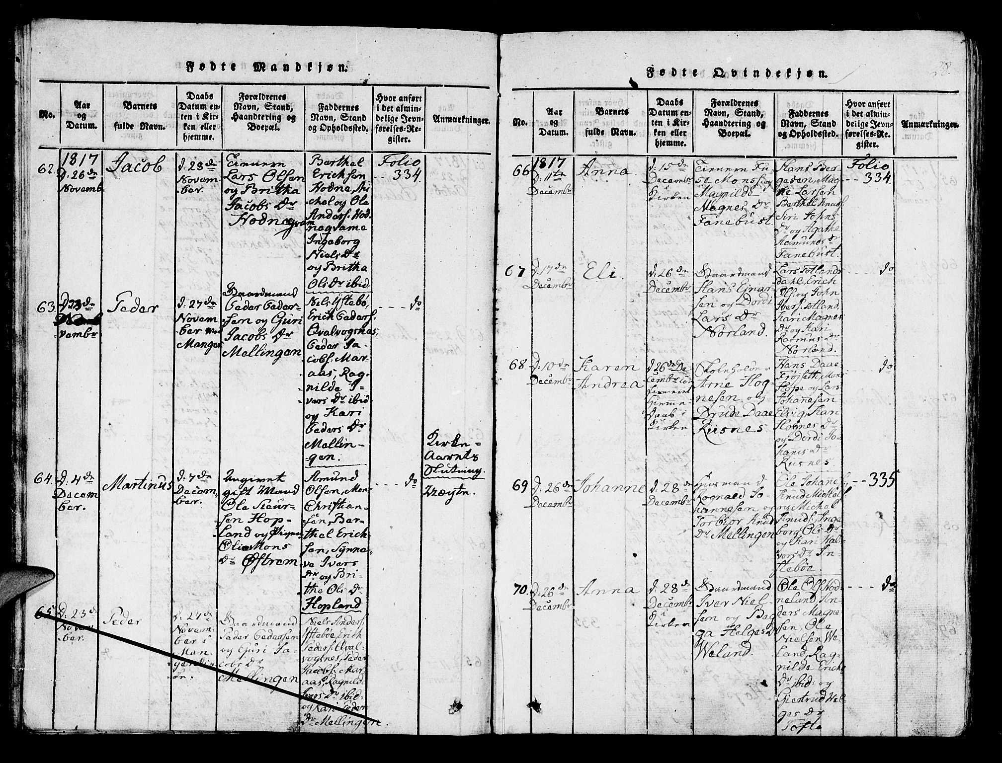 Lindås Sokneprestembete, AV/SAB-A-76701/H/Haa/Haaa/L0007: Parish register (official) no. A 7, 1816-1823, p. 28