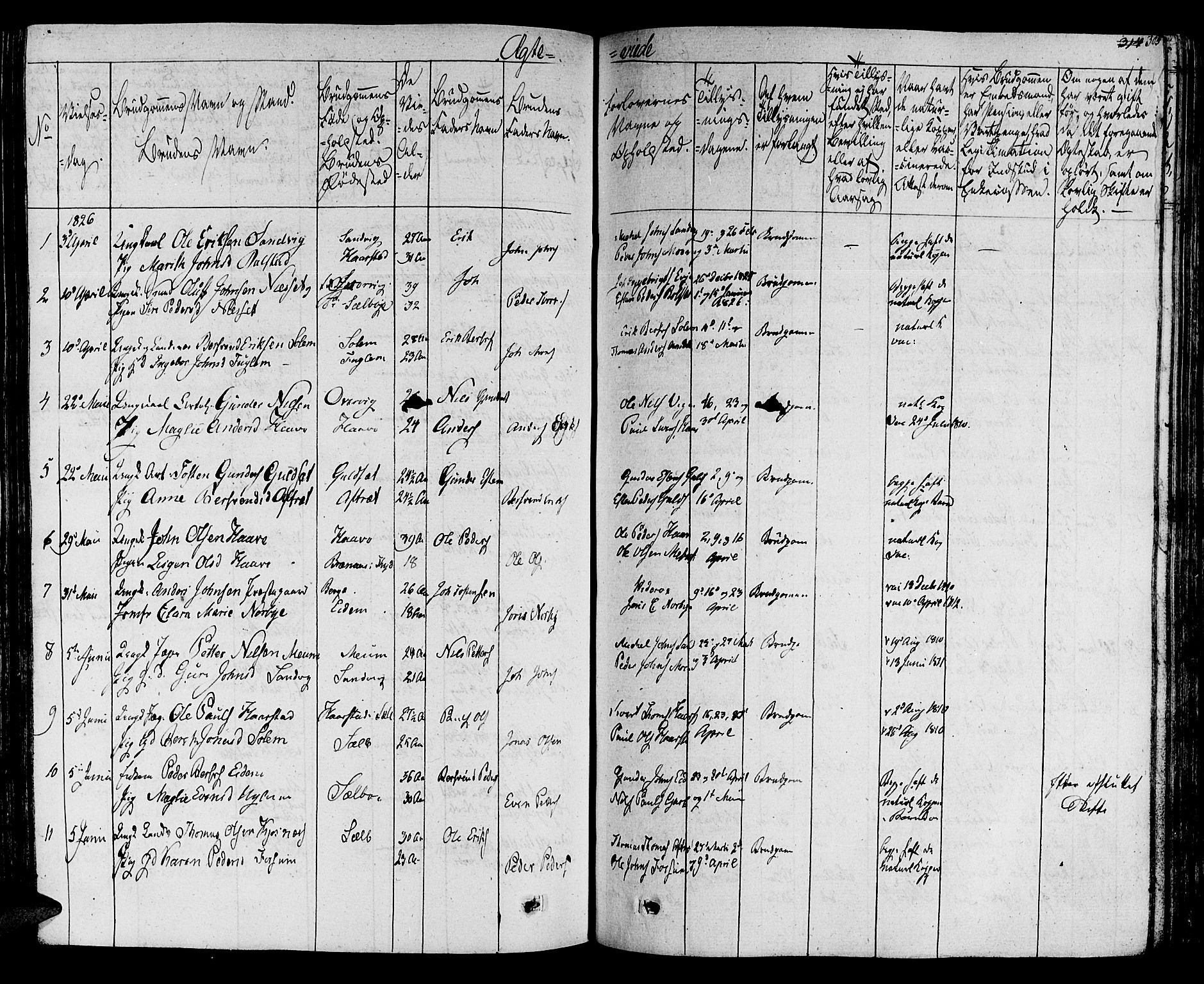 Ministerialprotokoller, klokkerbøker og fødselsregistre - Sør-Trøndelag, SAT/A-1456/695/L1143: Parish register (official) no. 695A05 /1, 1824-1842, p. 305