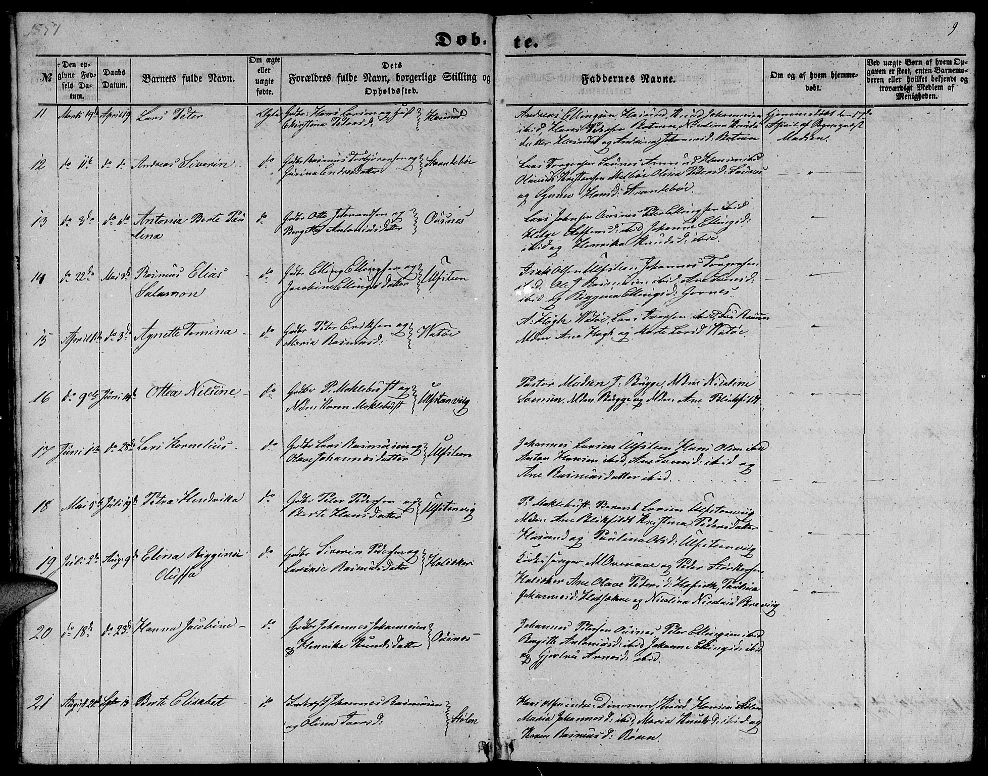 Ministerialprotokoller, klokkerbøker og fødselsregistre - Møre og Romsdal, AV/SAT-A-1454/509/L0111: Parish register (copy) no. 509C01, 1854-1882, p. 9