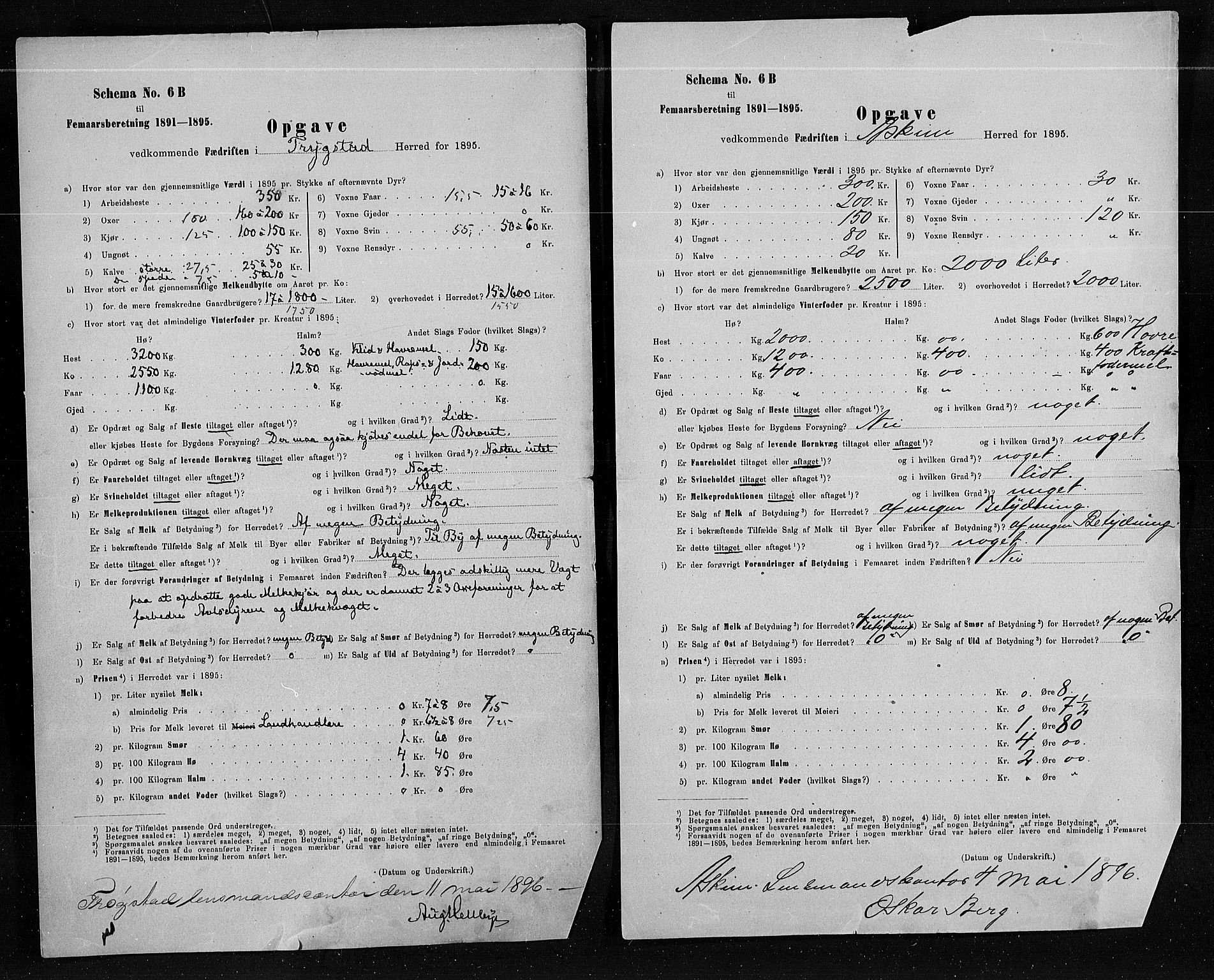 Statistisk sentralbyrå, Næringsøkonomiske emner, Generelt - Amtmennenes femårsberetninger, AV/RA-S-2233/F/Fa/L0080: --, 1895, p. 2