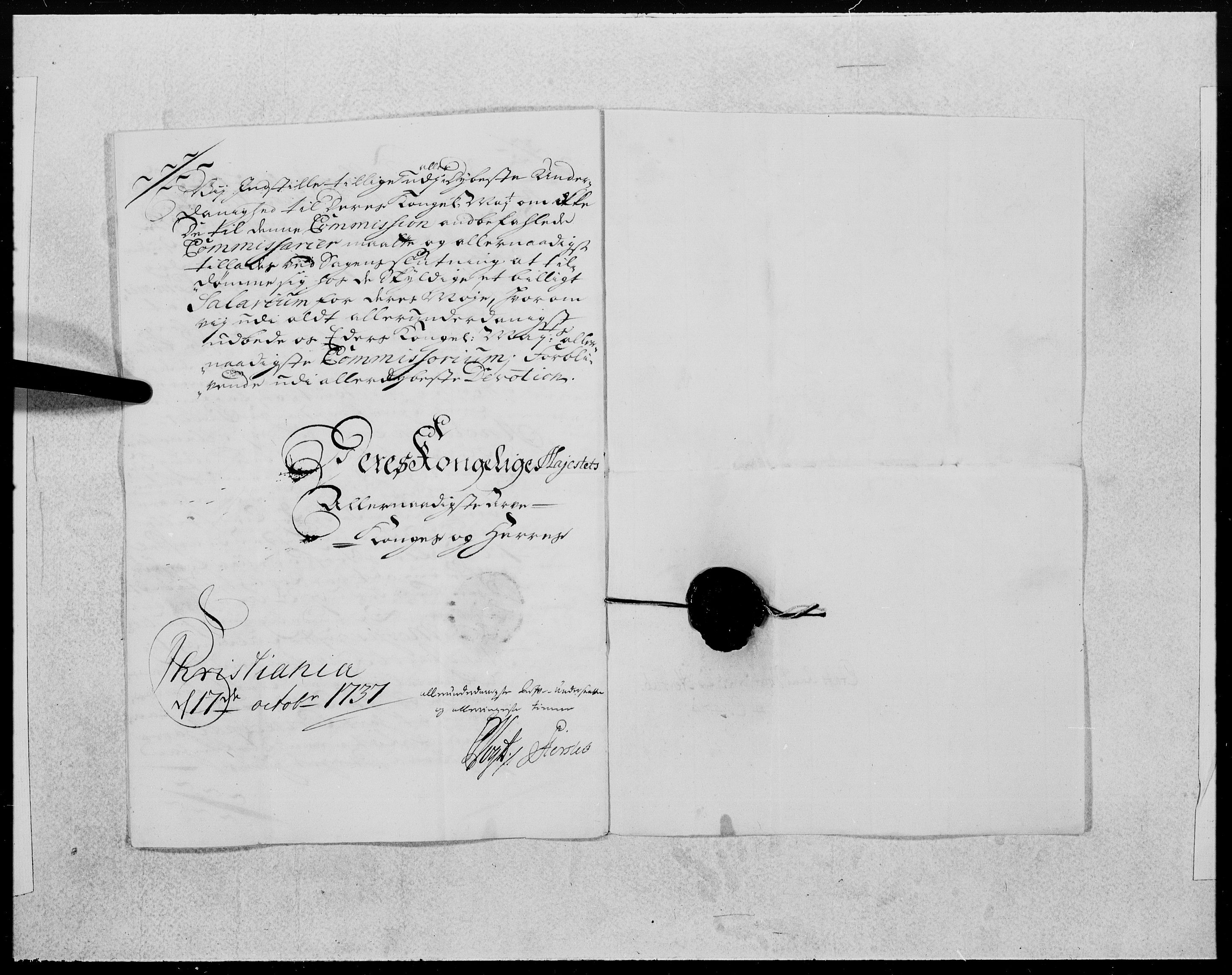 Danske Kanselli 1572-1799, AV/RA-EA-3023/F/Fc/Fcc/Fcca/L0125: Norske innlegg 1572-1799, 1737, p. 614