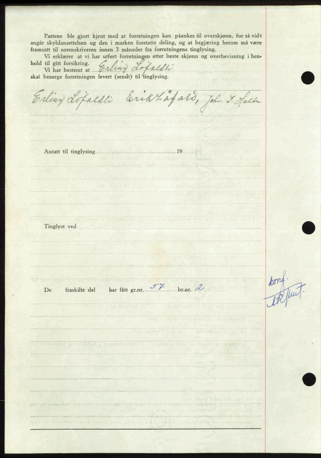 Nordmøre sorenskriveri, AV/SAT-A-4132/1/2/2Ca: Mortgage book no. A112, 1949-1949, Diary no: : 2522/1949