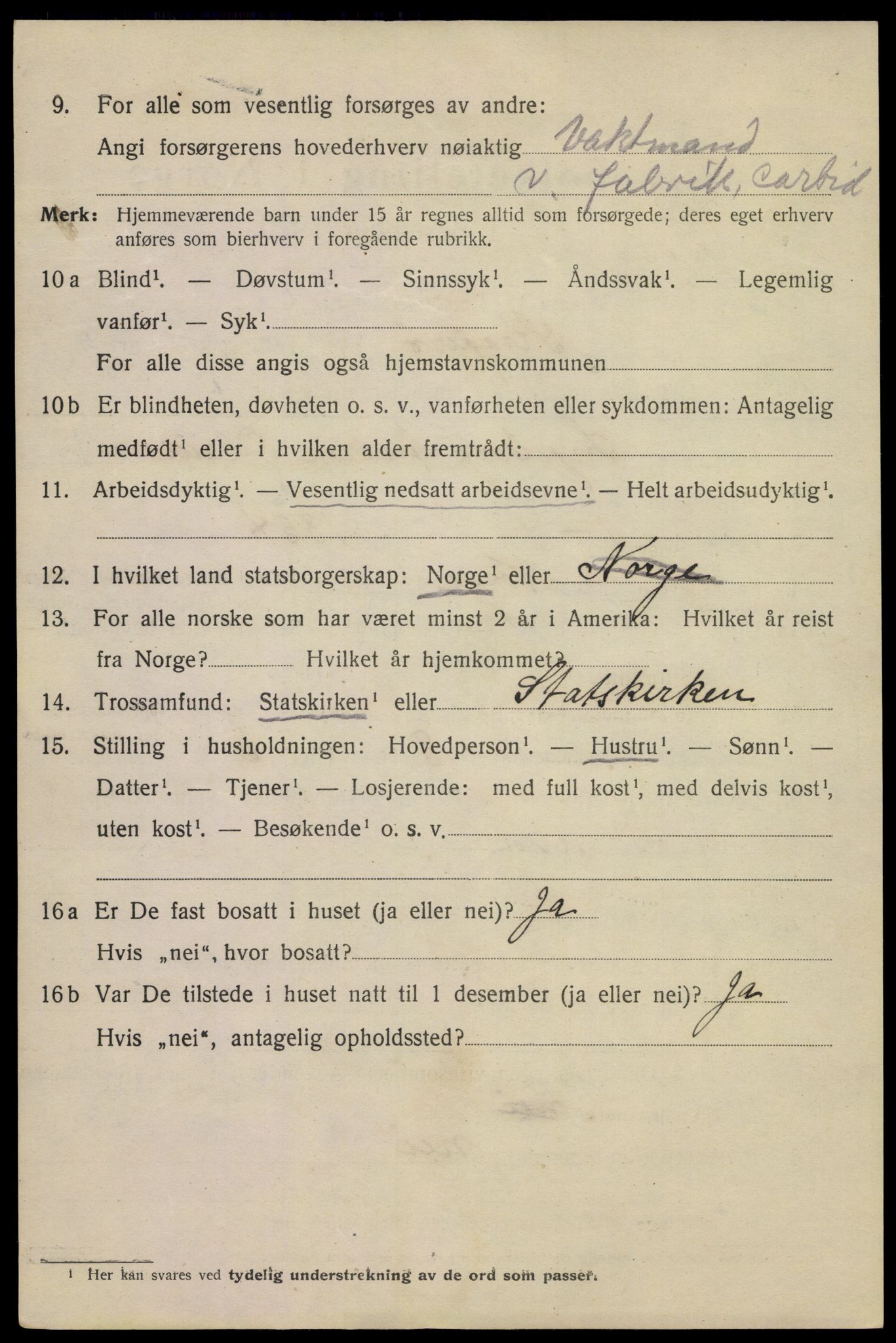 SAKO, 1920 census for Kragerø, 1920, p. 8220