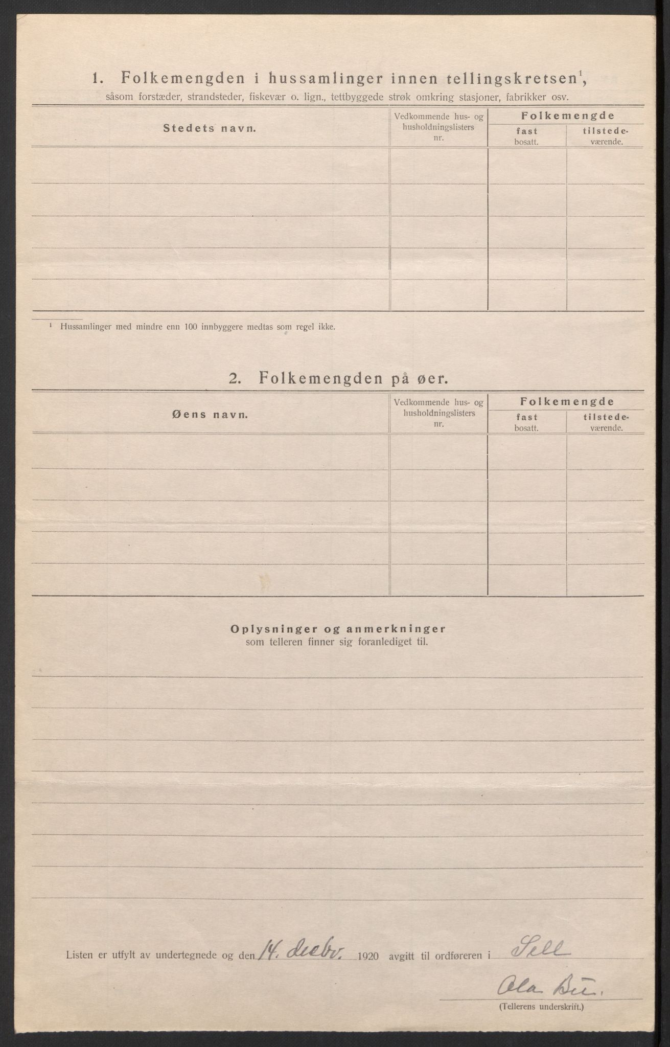 SAH, 1920 census for Sel, 1920, p. 16