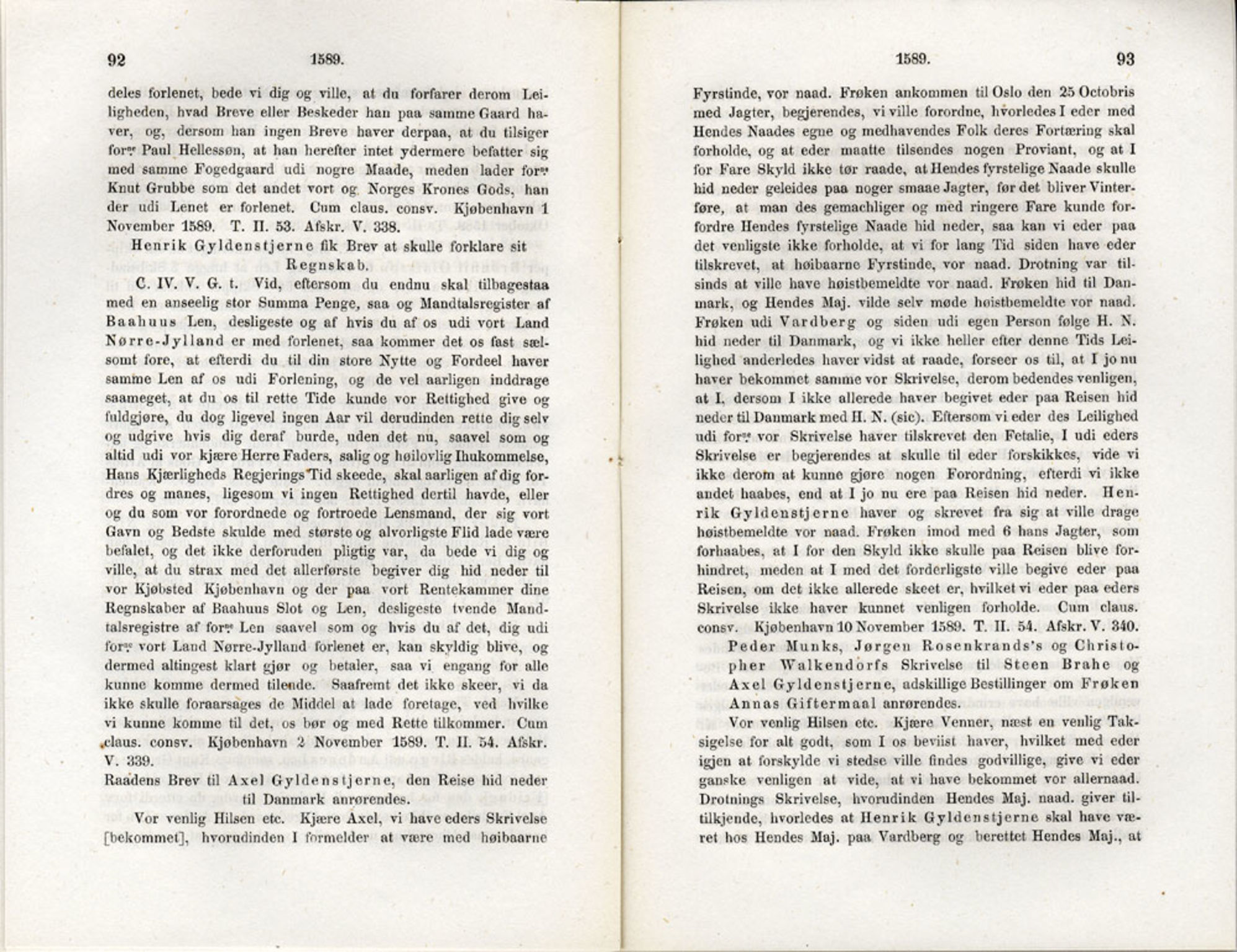 Publikasjoner utgitt av Det Norske Historiske Kildeskriftfond, PUBL/-/-/-: Norske Rigs-Registranter, bind 3, 1588-1602, p. 92-93