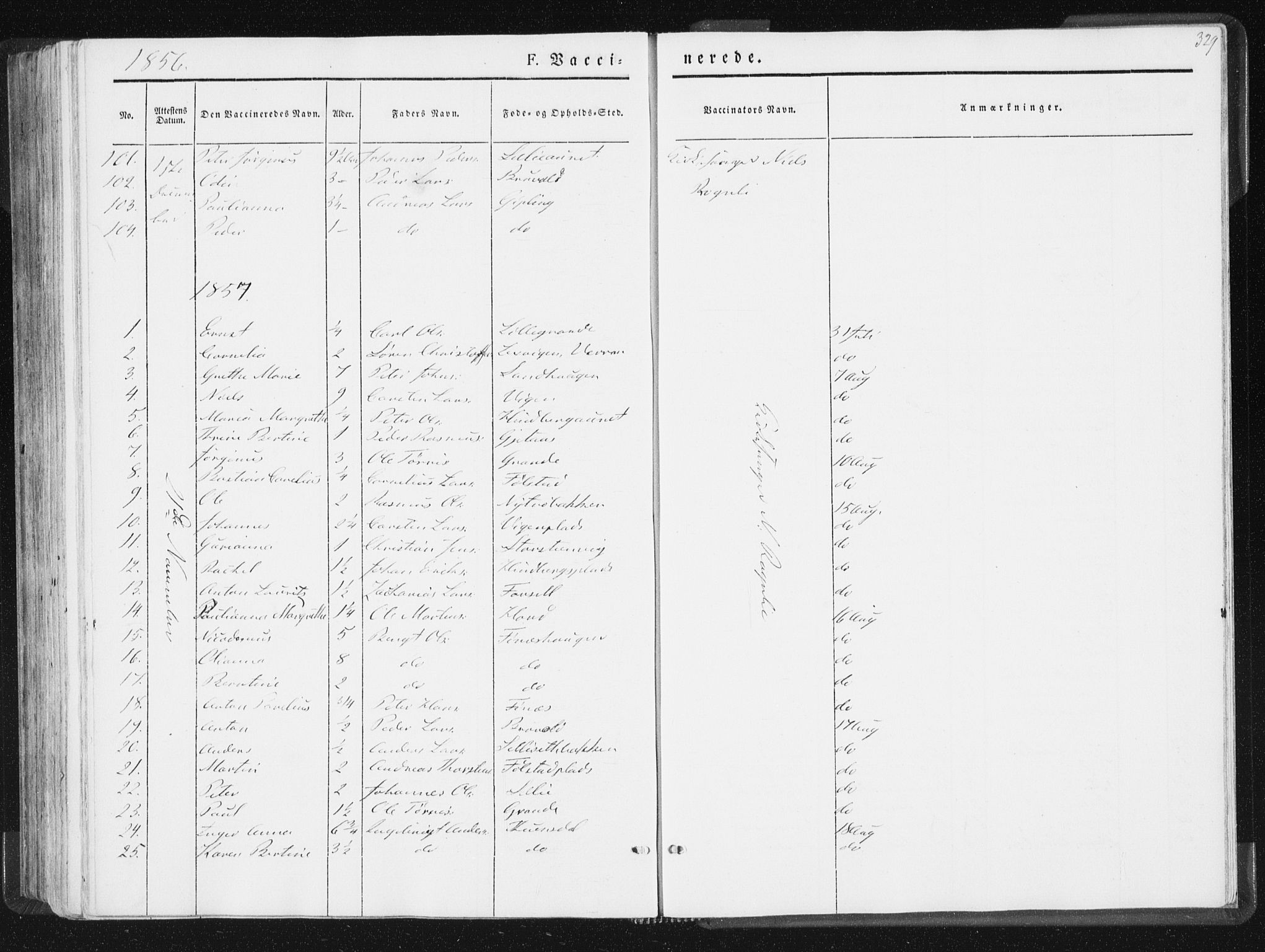 Ministerialprotokoller, klokkerbøker og fødselsregistre - Nord-Trøndelag, SAT/A-1458/744/L0418: Parish register (official) no. 744A02, 1843-1866, p. 329