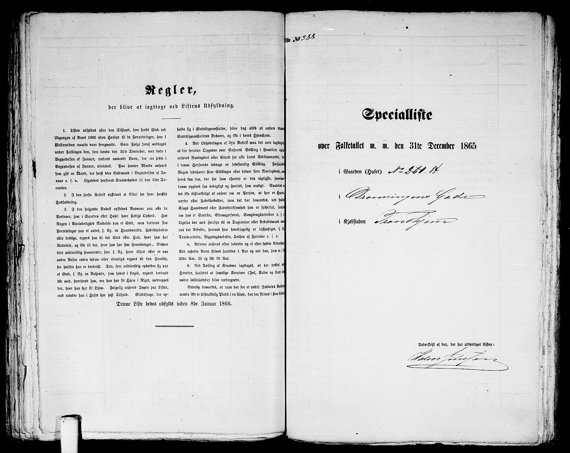 RA, 1865 census for Trondheim, 1865, p. 817