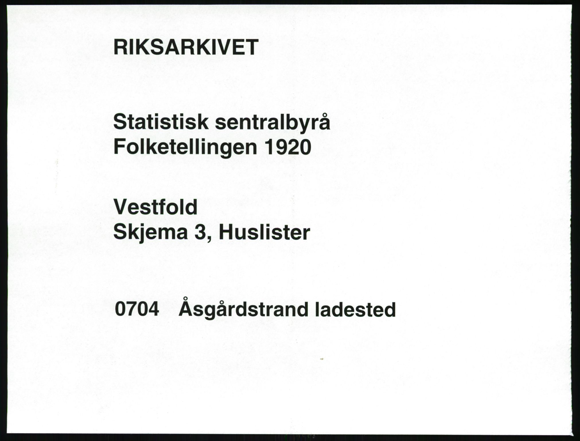 SAKO, 1920 census for Åsgårdstrand, 1920, p. 5