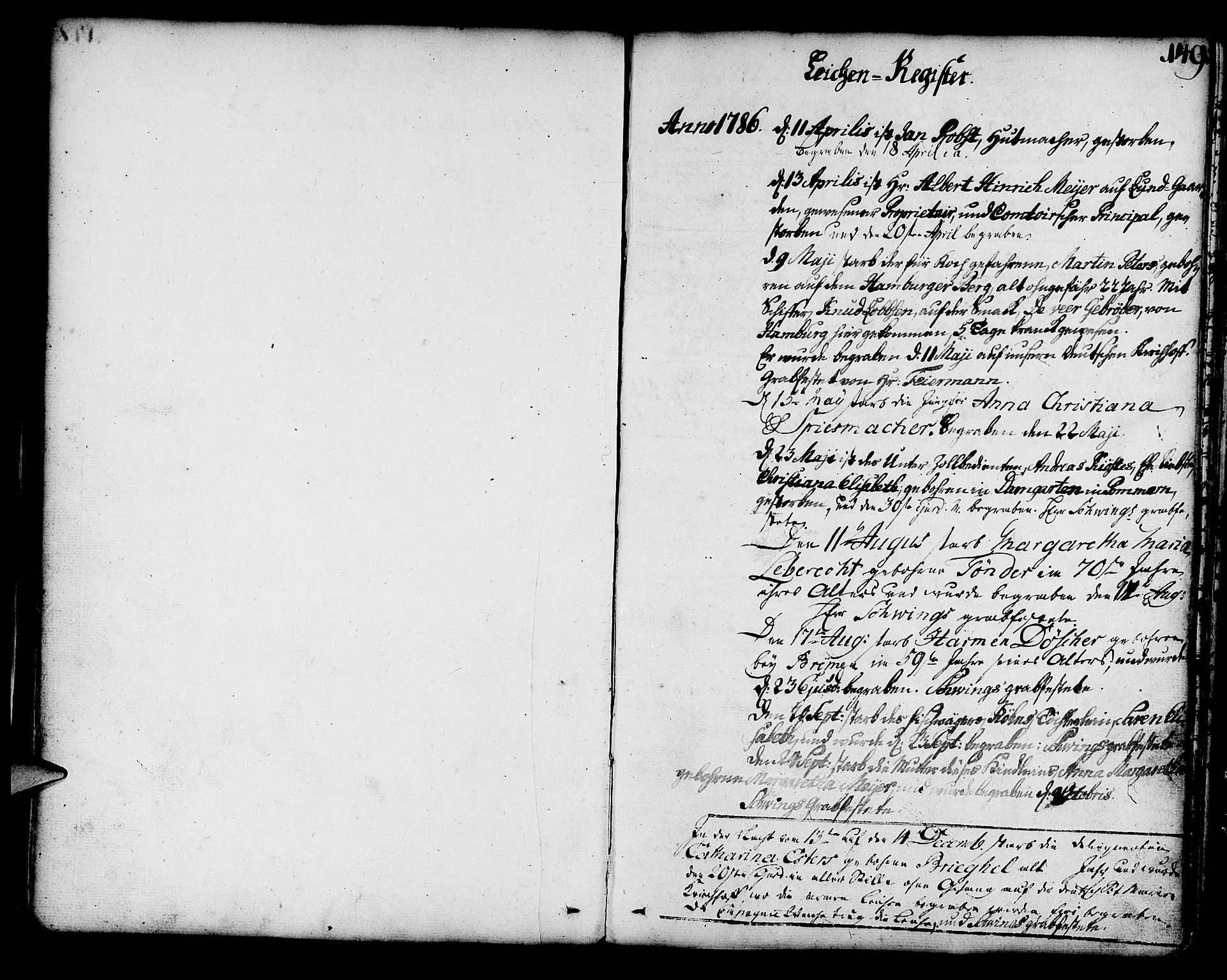Mariakirken Sokneprestembete, SAB/A-76901/H/Haa/L0003: Parish register (official) no. A 3, 1786-1815, p. 149