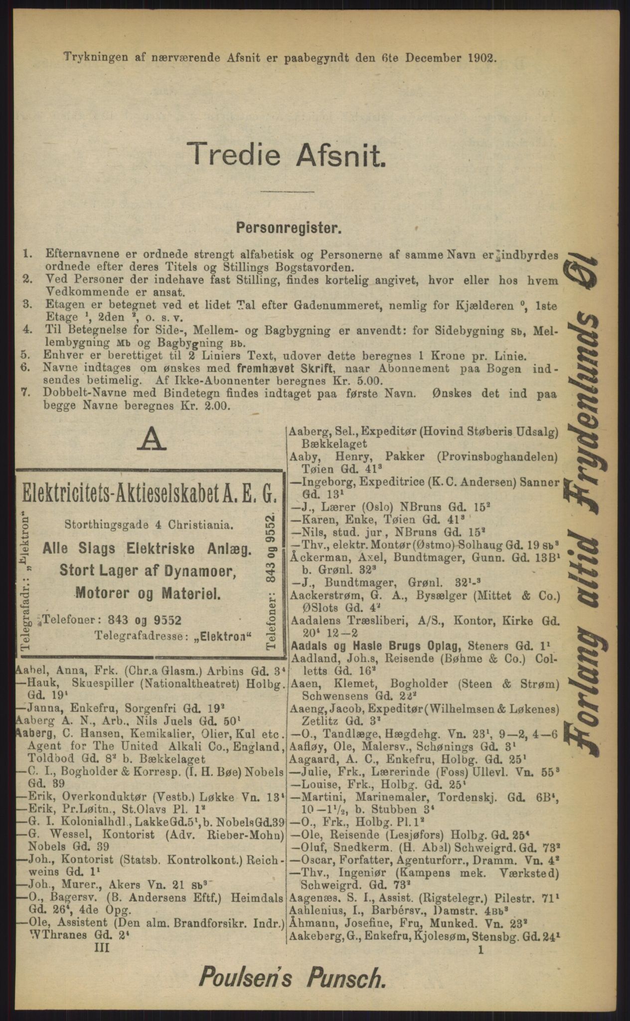 Kristiania/Oslo adressebok, PUBL/-, 1903