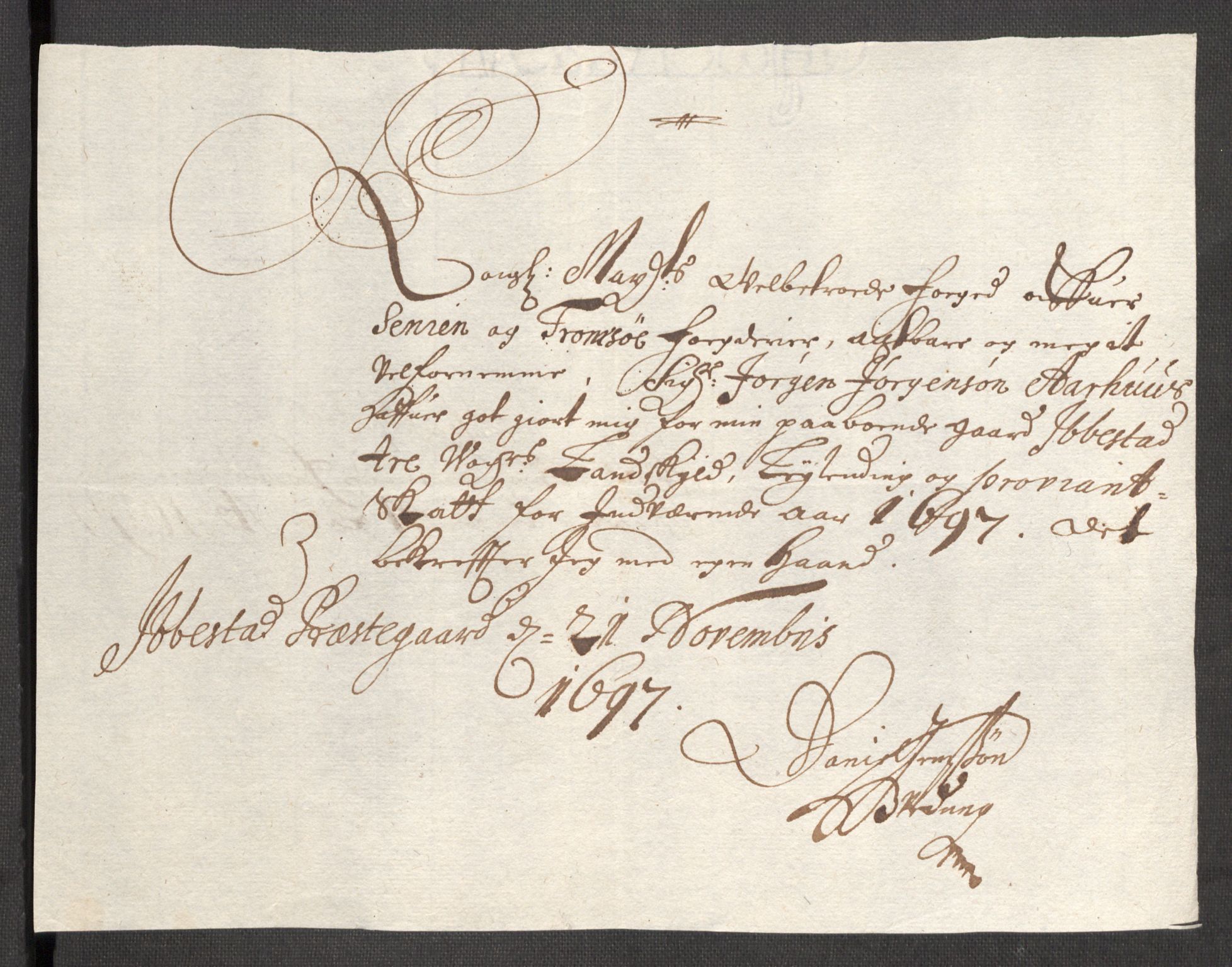 Rentekammeret inntil 1814, Reviderte regnskaper, Fogderegnskap, AV/RA-EA-4092/R68/L4754: Fogderegnskap Senja og Troms, 1697-1699, p. 58