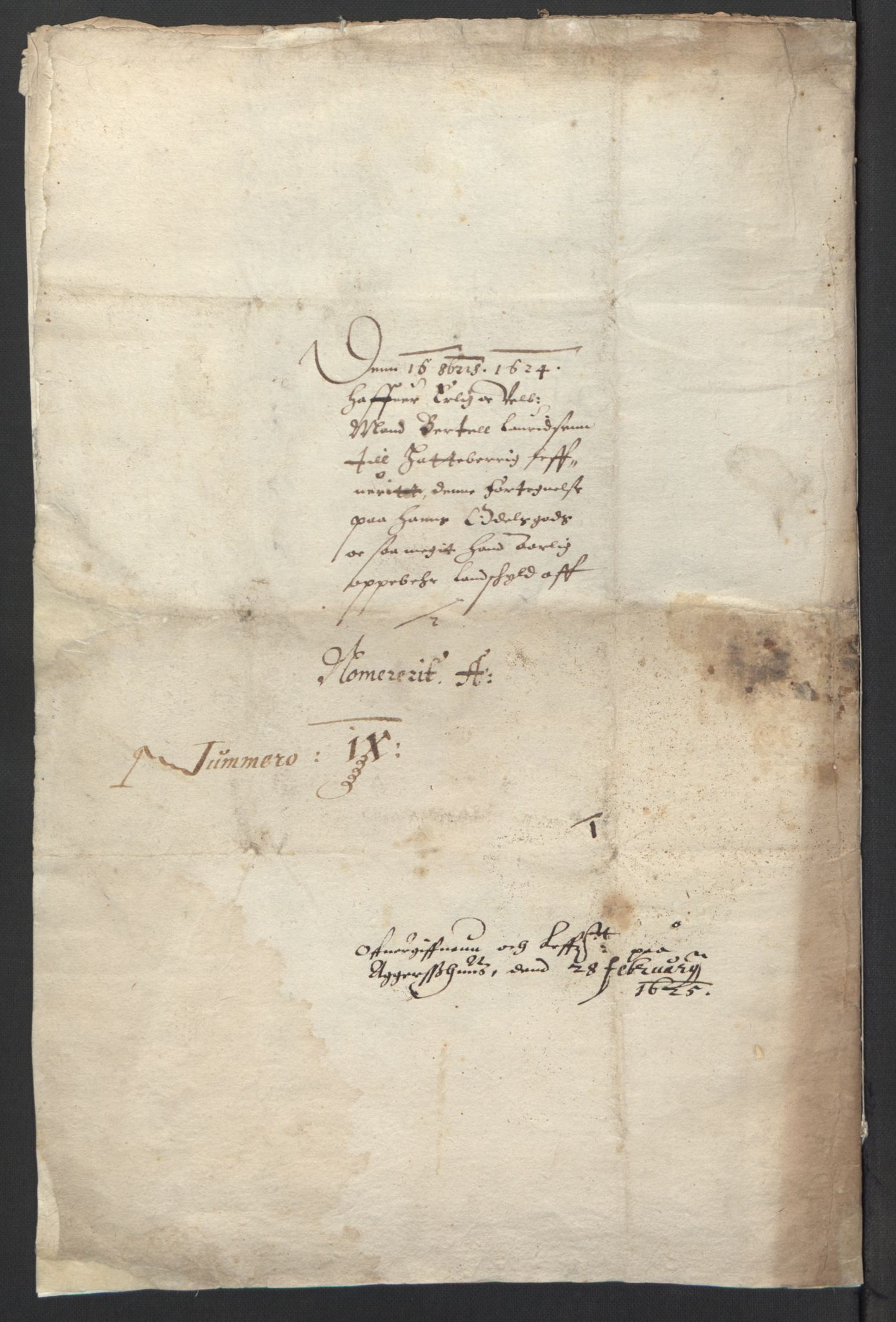 Stattholderembetet 1572-1771, AV/RA-EA-2870/Ek/L0007/0001: Jordebøker til utlikning av rosstjeneste 1624-1626: / Adelsjordebøker, 1624-1625, p. 226