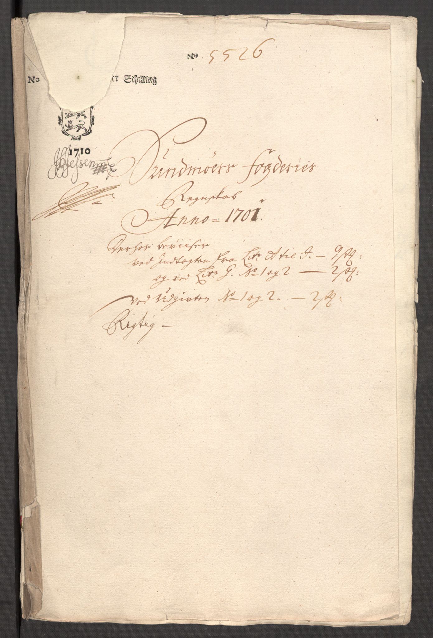 Rentekammeret inntil 1814, Reviderte regnskaper, Fogderegnskap, RA/EA-4092/R54/L3558: Fogderegnskap Sunnmøre, 1700-1701, p. 481