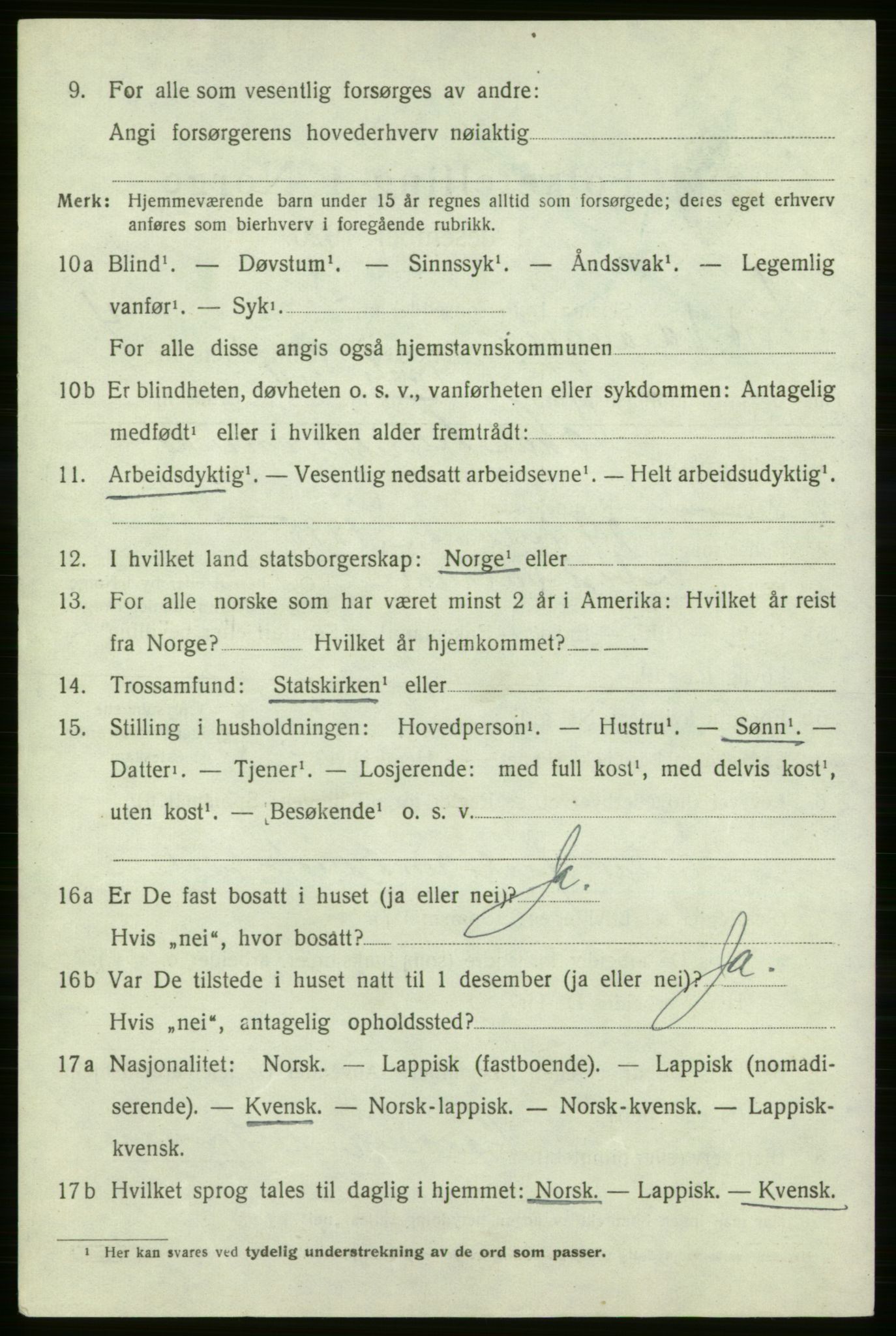 SATØ, 1920 census for Nord-Varanger, 1920, p. 2157
