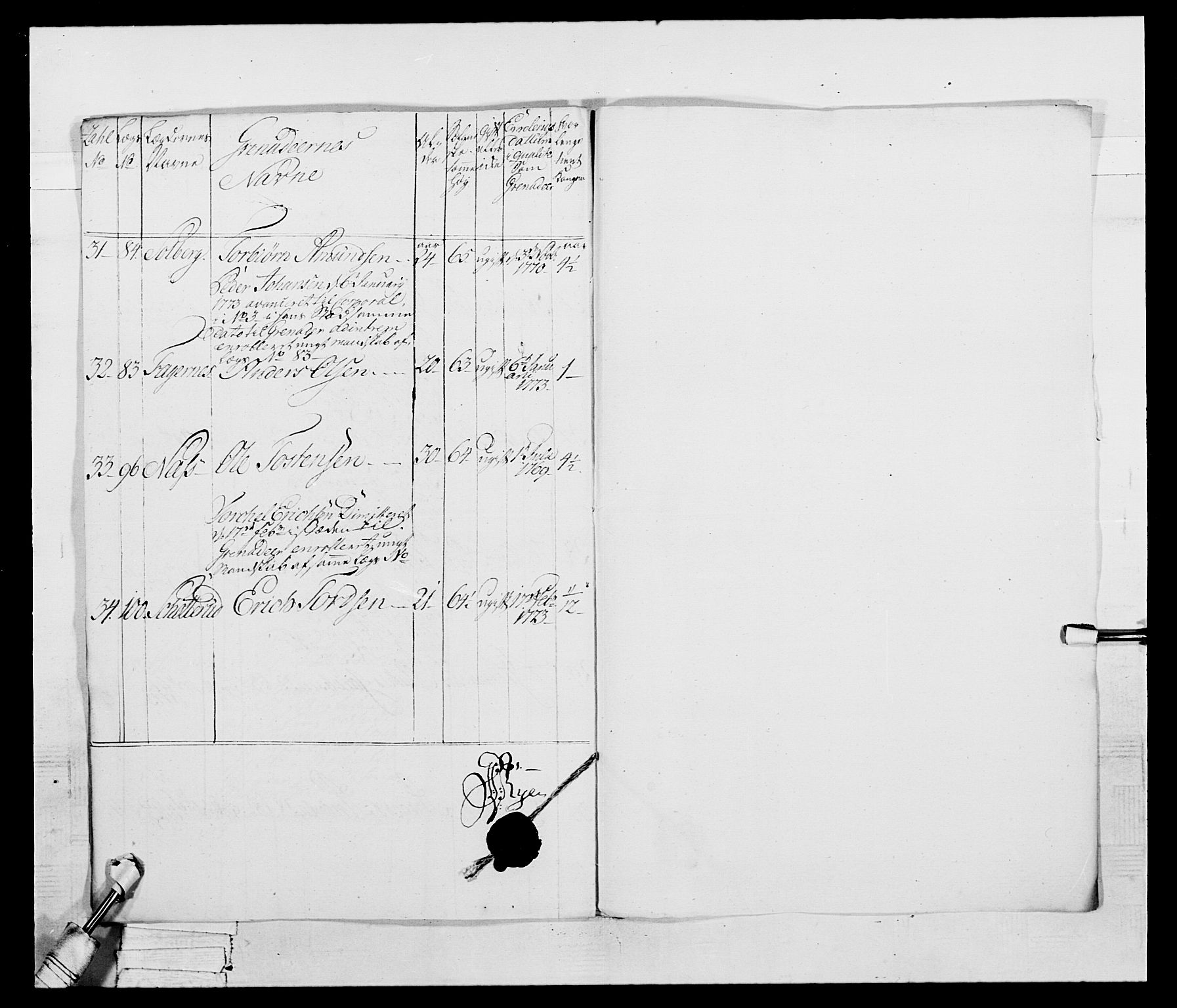 Generalitets- og kommissariatskollegiet, Det kongelige norske kommissariatskollegium, AV/RA-EA-5420/E/Eh/L0043b: 2. Akershusiske nasjonale infanteriregiment, 1773-1778, p. 312