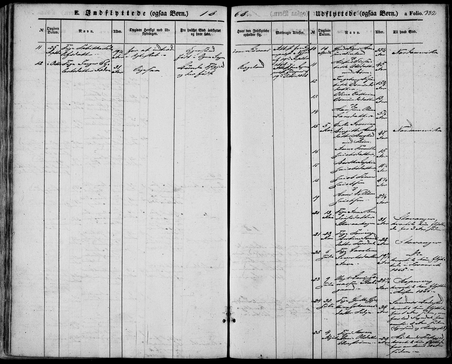 Sokndal sokneprestkontor, AV/SAST-A-101808: Parish register (official) no. A 9, 1857-1874, p. 382