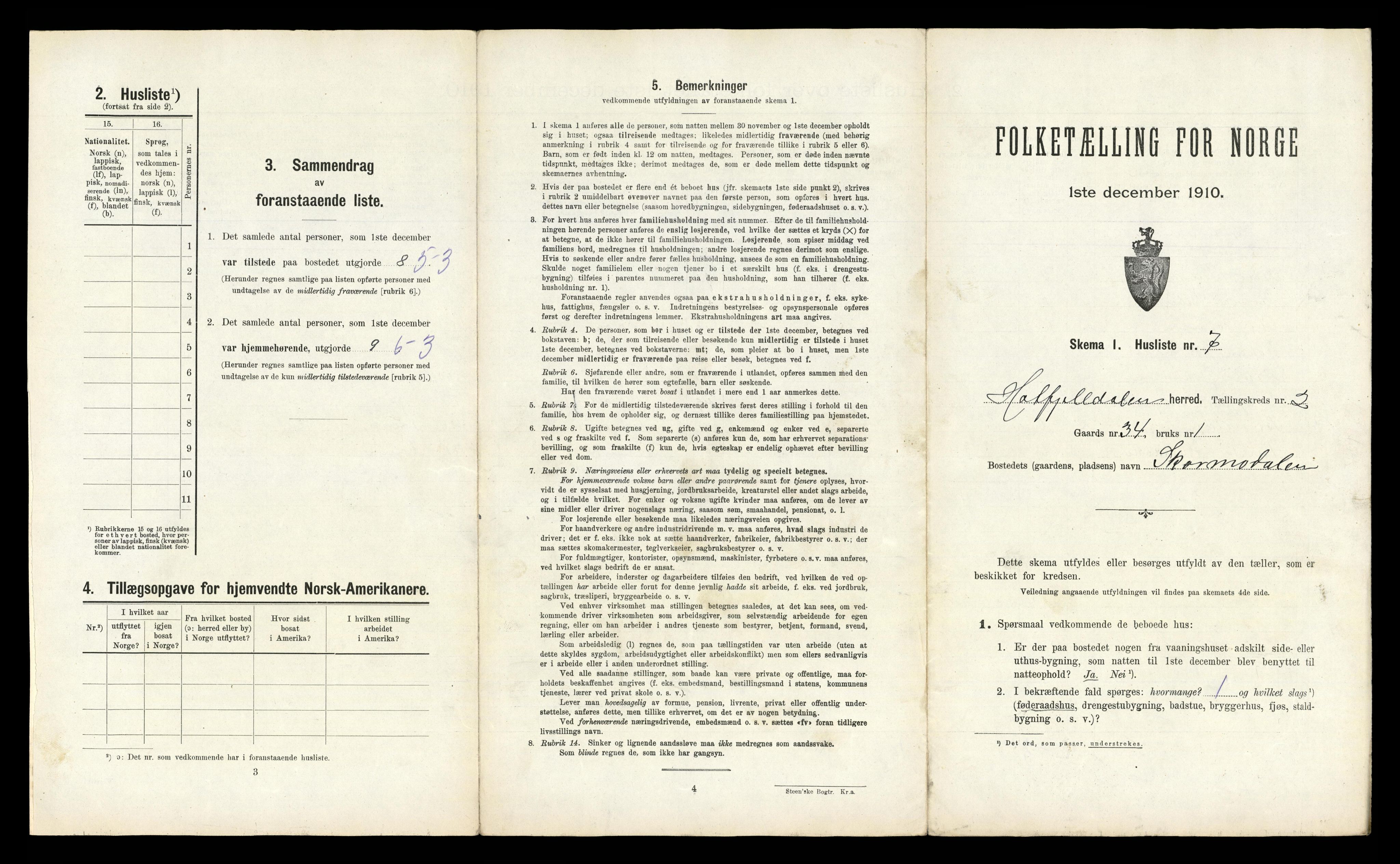 RA, 1910 census for Hattfjelldal, 1910, p. 99