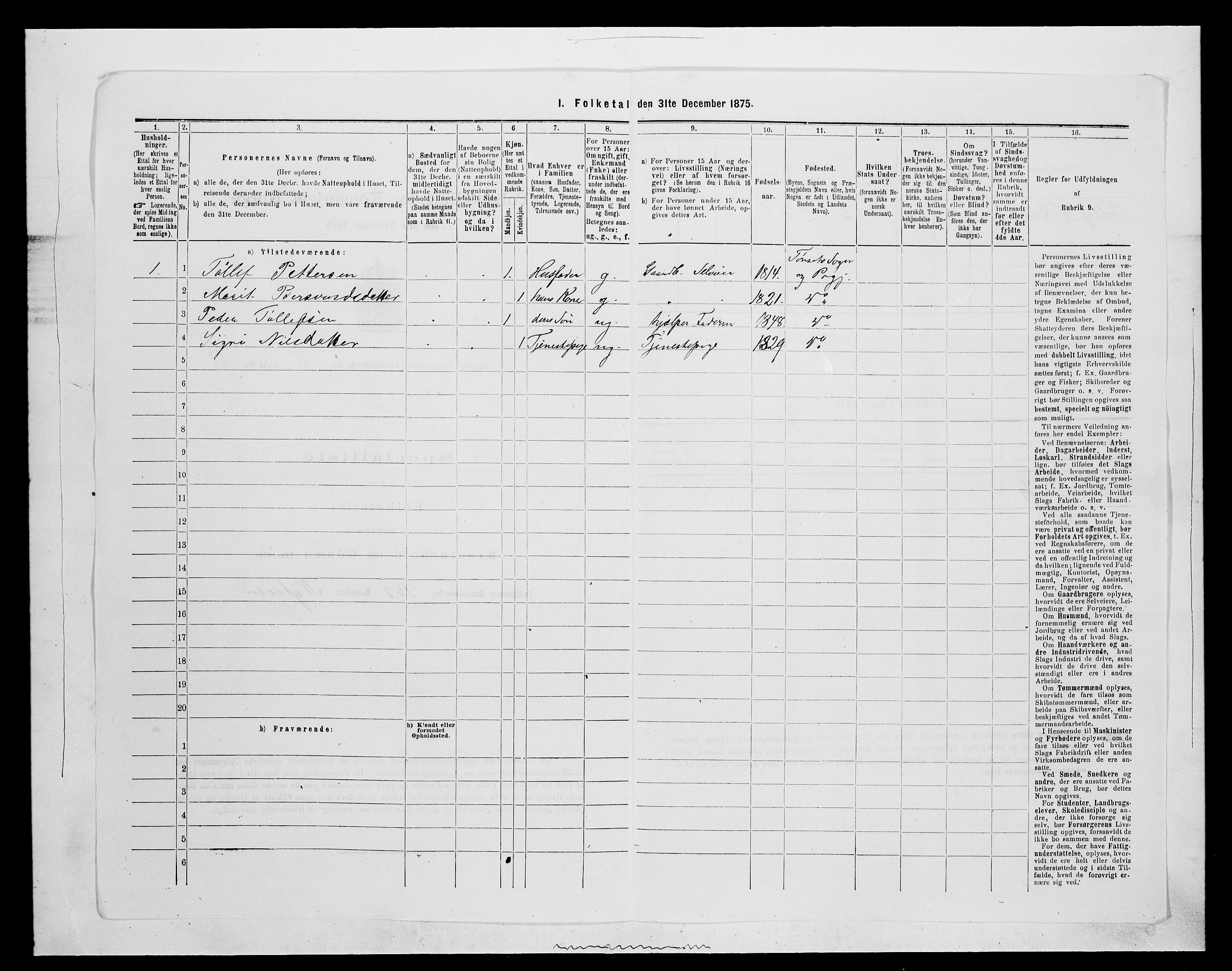 SAH, 1875 census for 0437P Tynset, 1875, p. 686