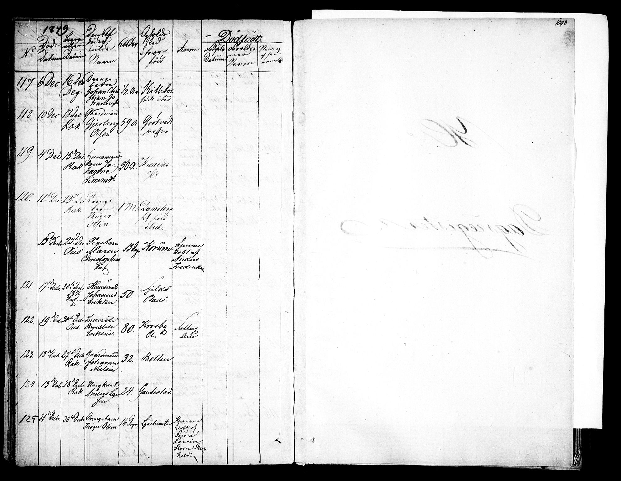 Rakkestad prestekontor Kirkebøker, AV/SAO-A-2008/F/Fa/L0008: Parish register (official) no. I 8, 1842-1849, p. 1097-1098