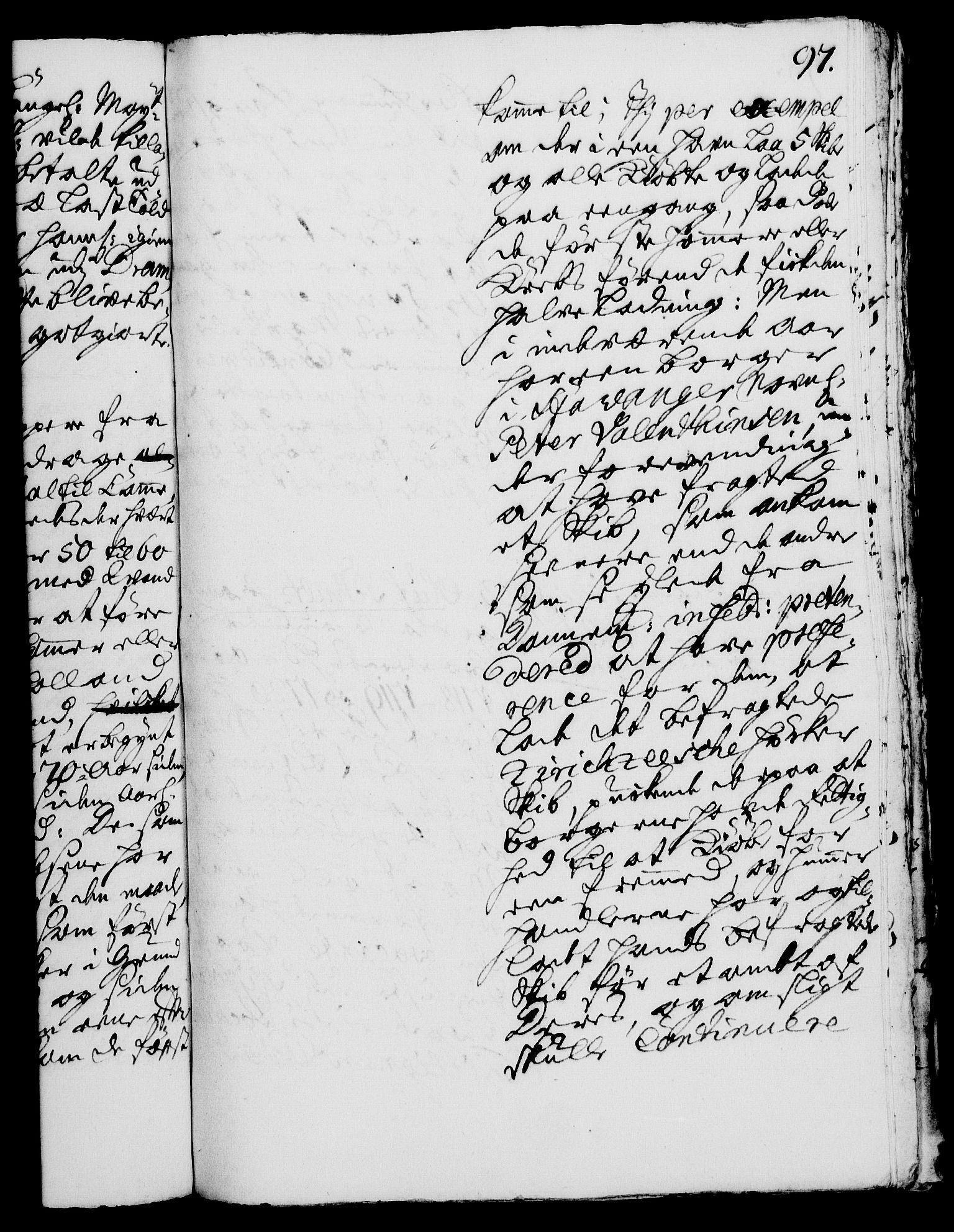 Rentekammeret, Kammerkanselliet, AV/RA-EA-3111/G/Gh/Gha/L0004: Norsk ekstraktmemorialprotokoll, sak. 766-941 (merket RK 53.49), 1721, p. 97