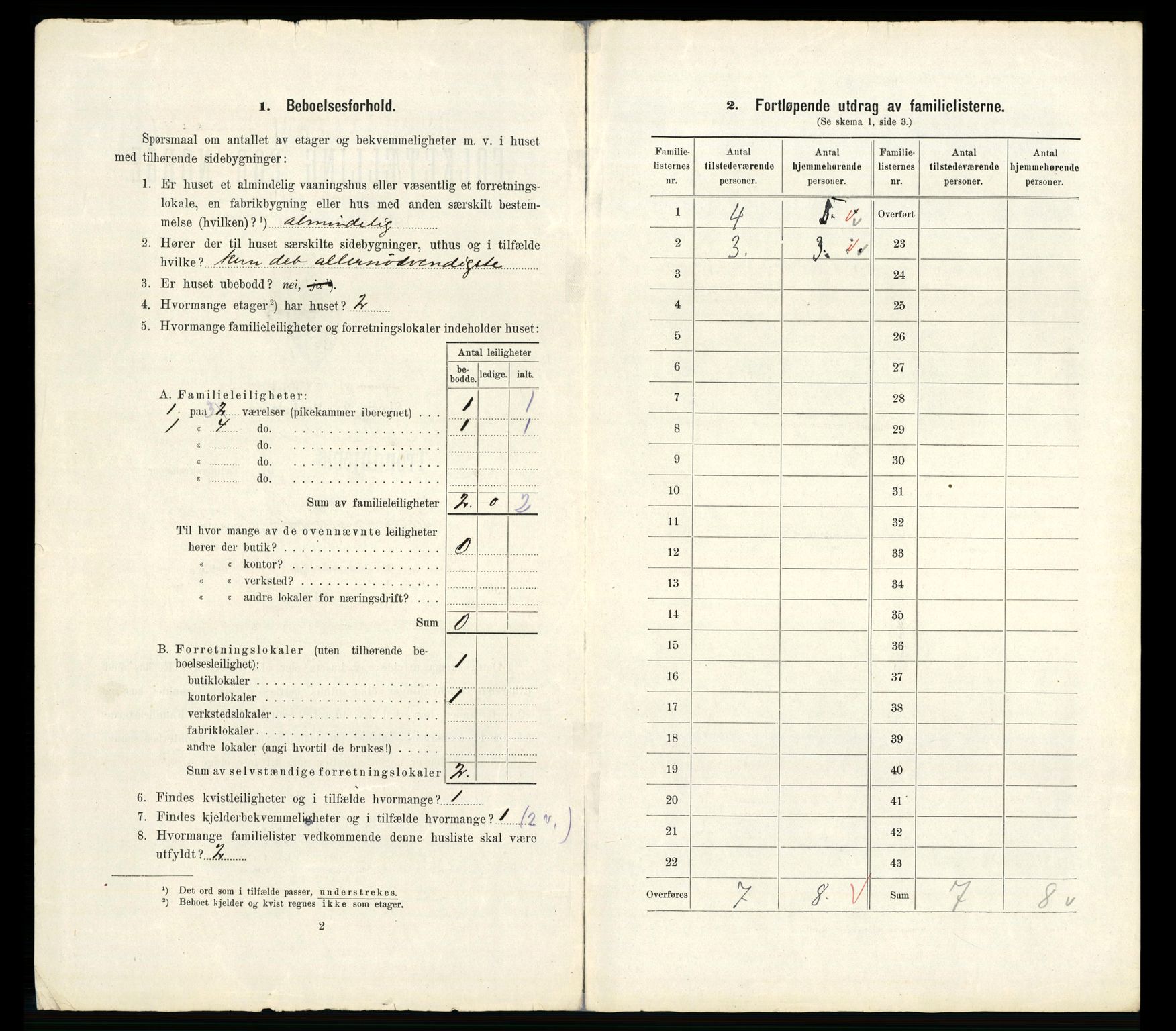 RA, 1910 census for Trondheim, 1910, p. 6388