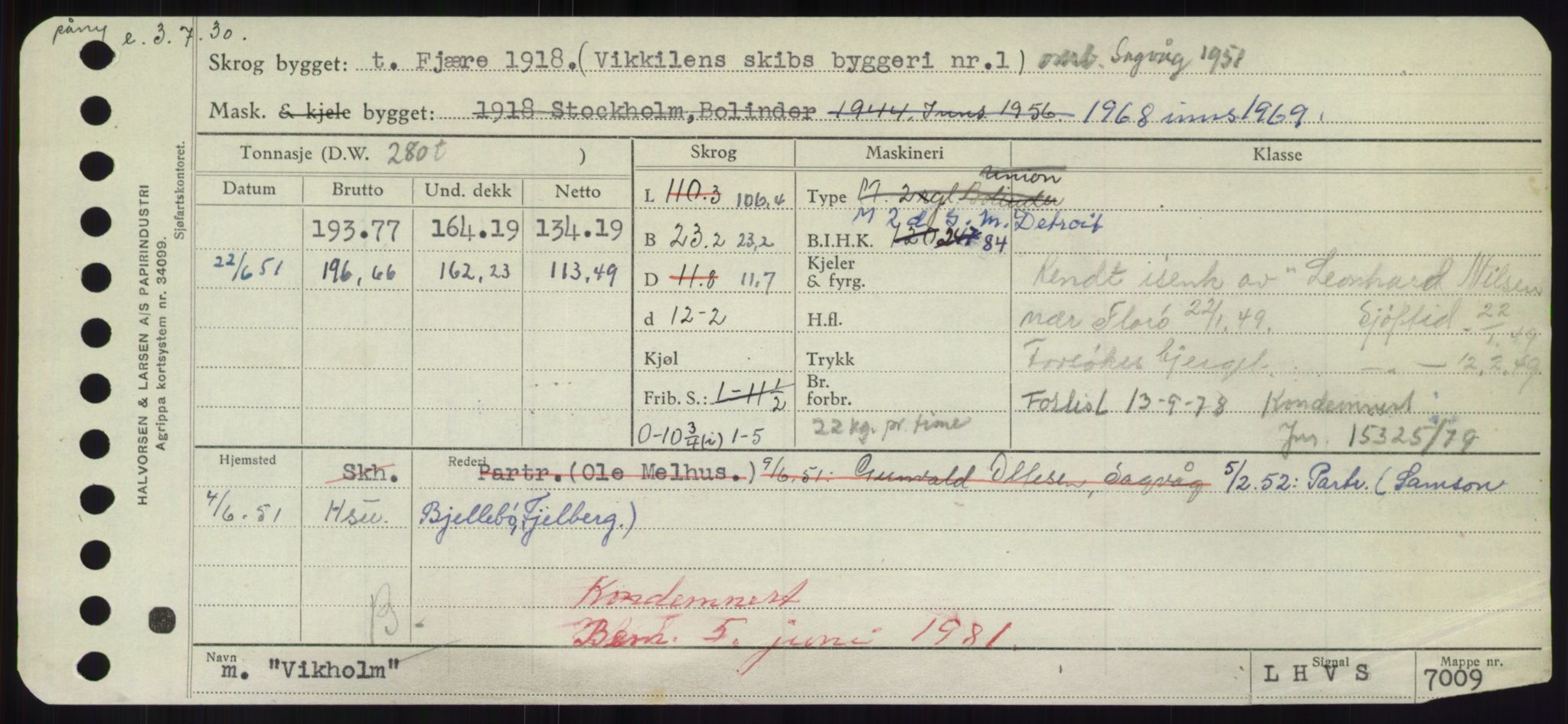 Sjøfartsdirektoratet med forløpere, Skipsmålingen, RA/S-1627/H/Hd/L0041: Fartøy, Vi-Ås, p. 139