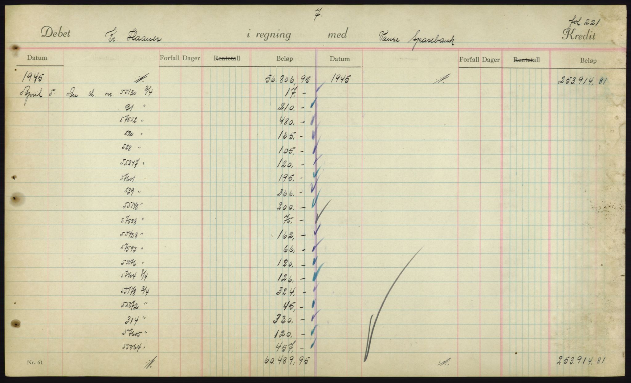 Forsvarsdepartementet, 10. kontor / Oppgjørskontoret, AV/RA-RAFA-1225/D/Db/L0180: Lista oppgjørskontor, 1942-1952, p. 1967