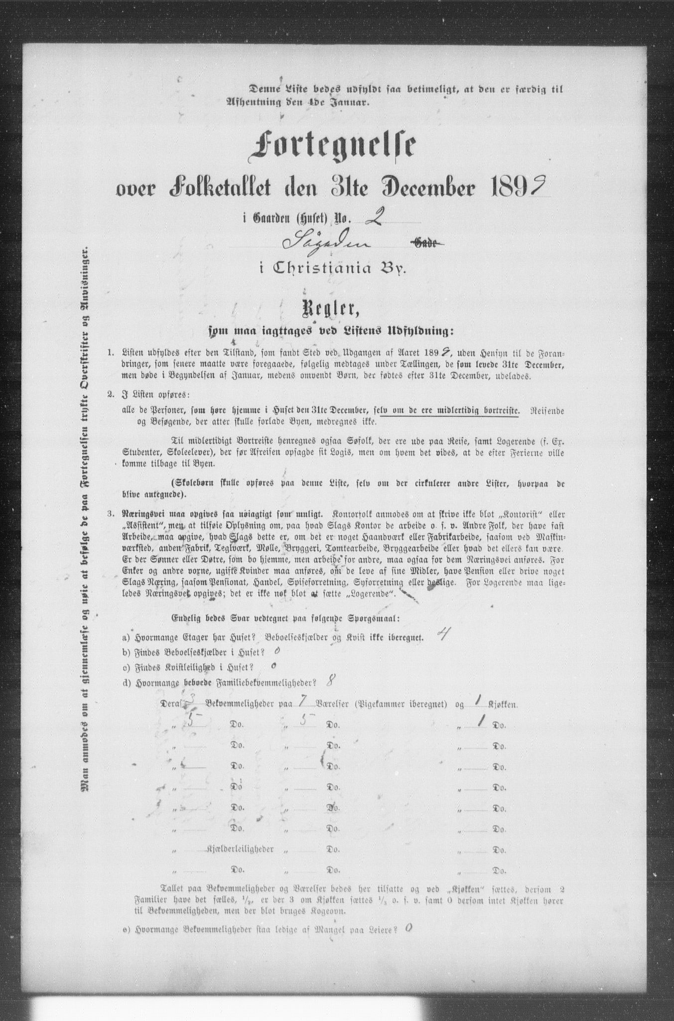 OBA, Municipal Census 1899 for Kristiania, 1899, p. 12335