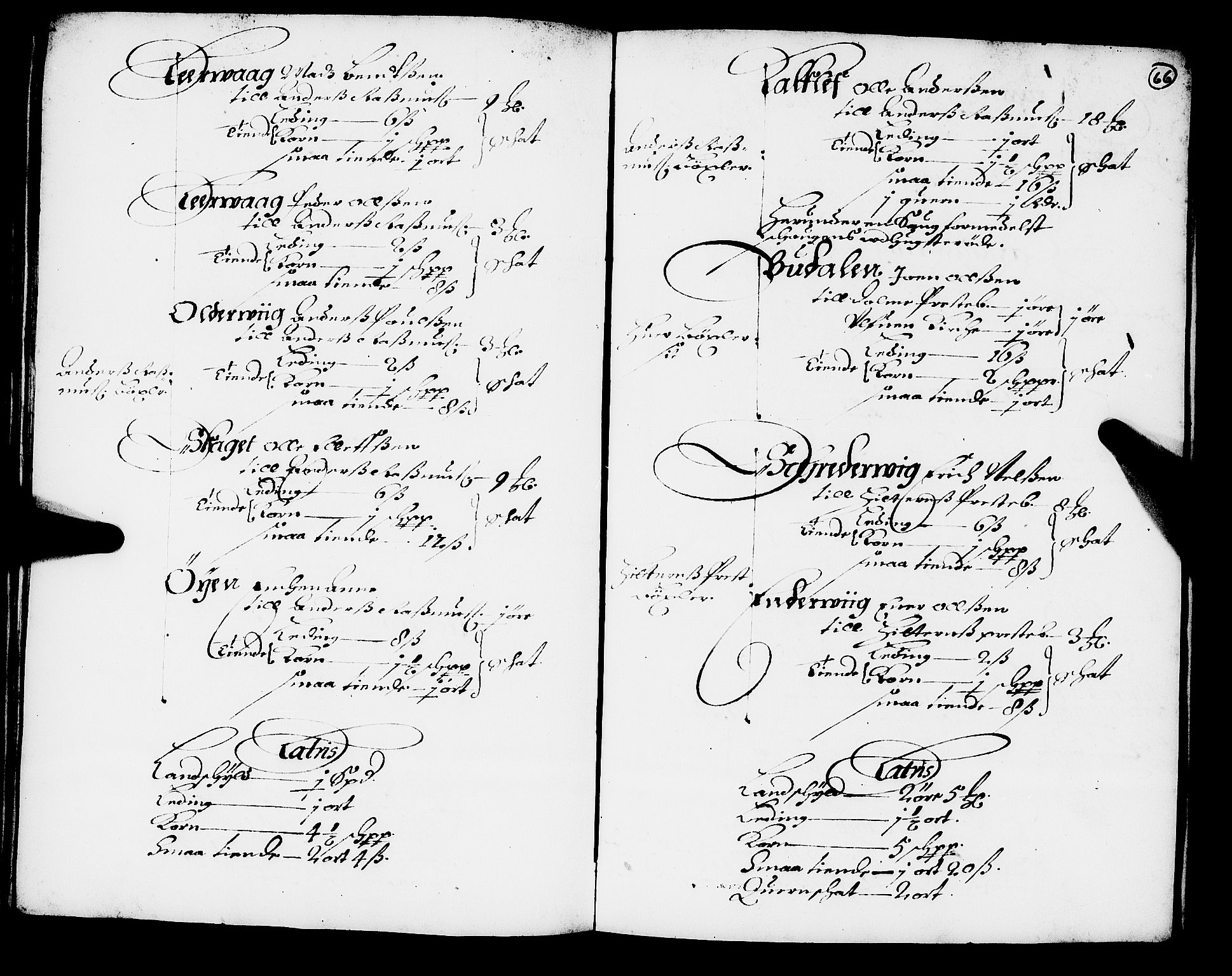 Rentekammeret inntil 1814, Realistisk ordnet avdeling, AV/RA-EA-4070/N/Nb/Nba/L0049: Fosen fogderi, 1668, p. 65b-66a