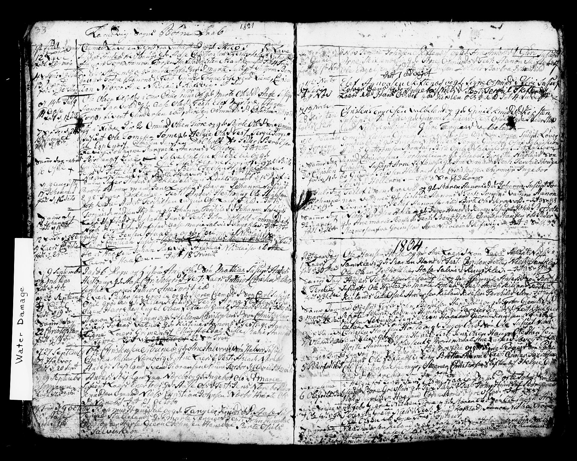 Hommedal sokneprestkontor, AV/SAK-1111-0023/F/Fb/Fbb/L0002: Parish register (copy) no. B 2 /1, 1791-1819, p. 33-34