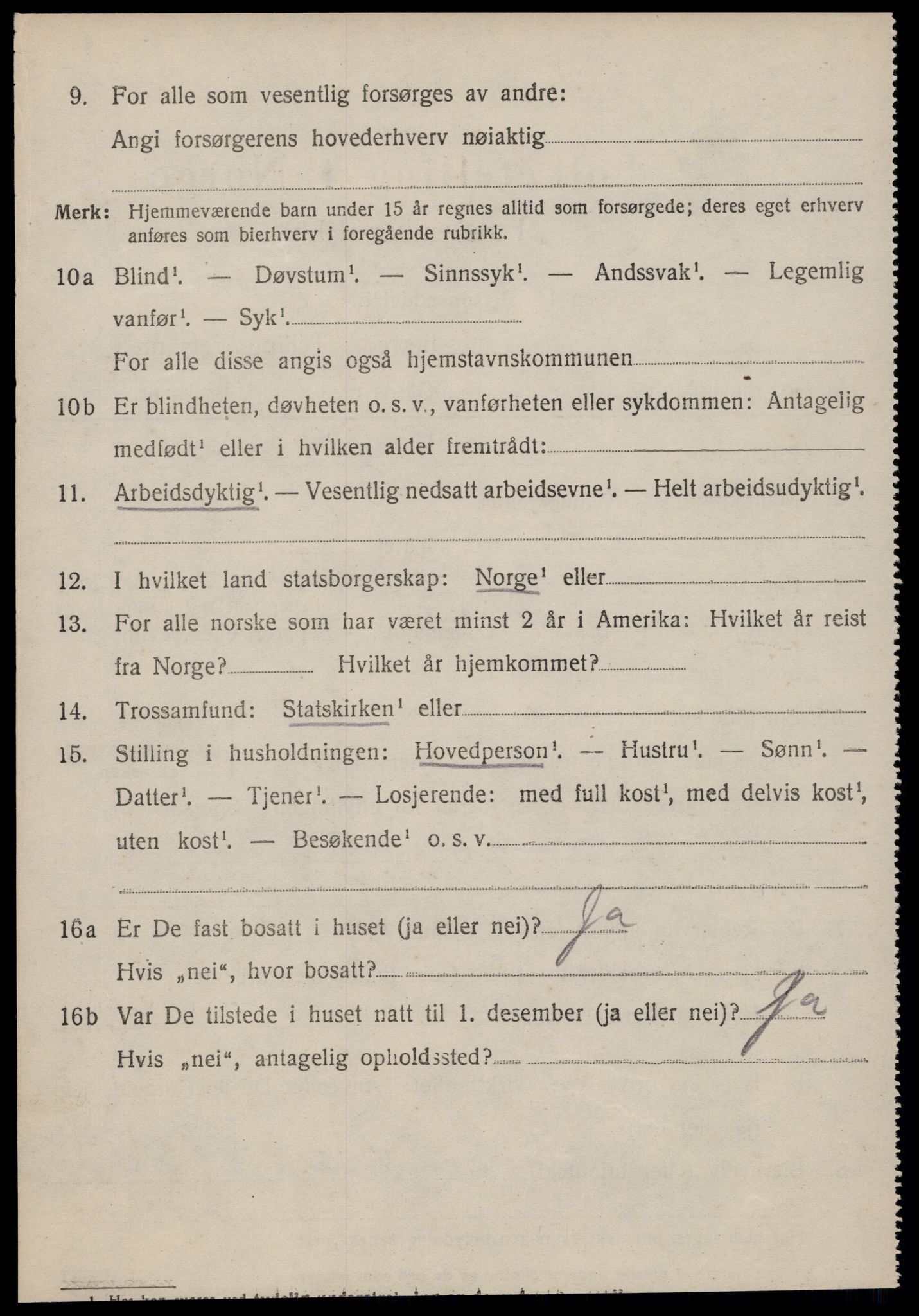 SAT, 1920 census for Sunndal, 1920, p. 2917